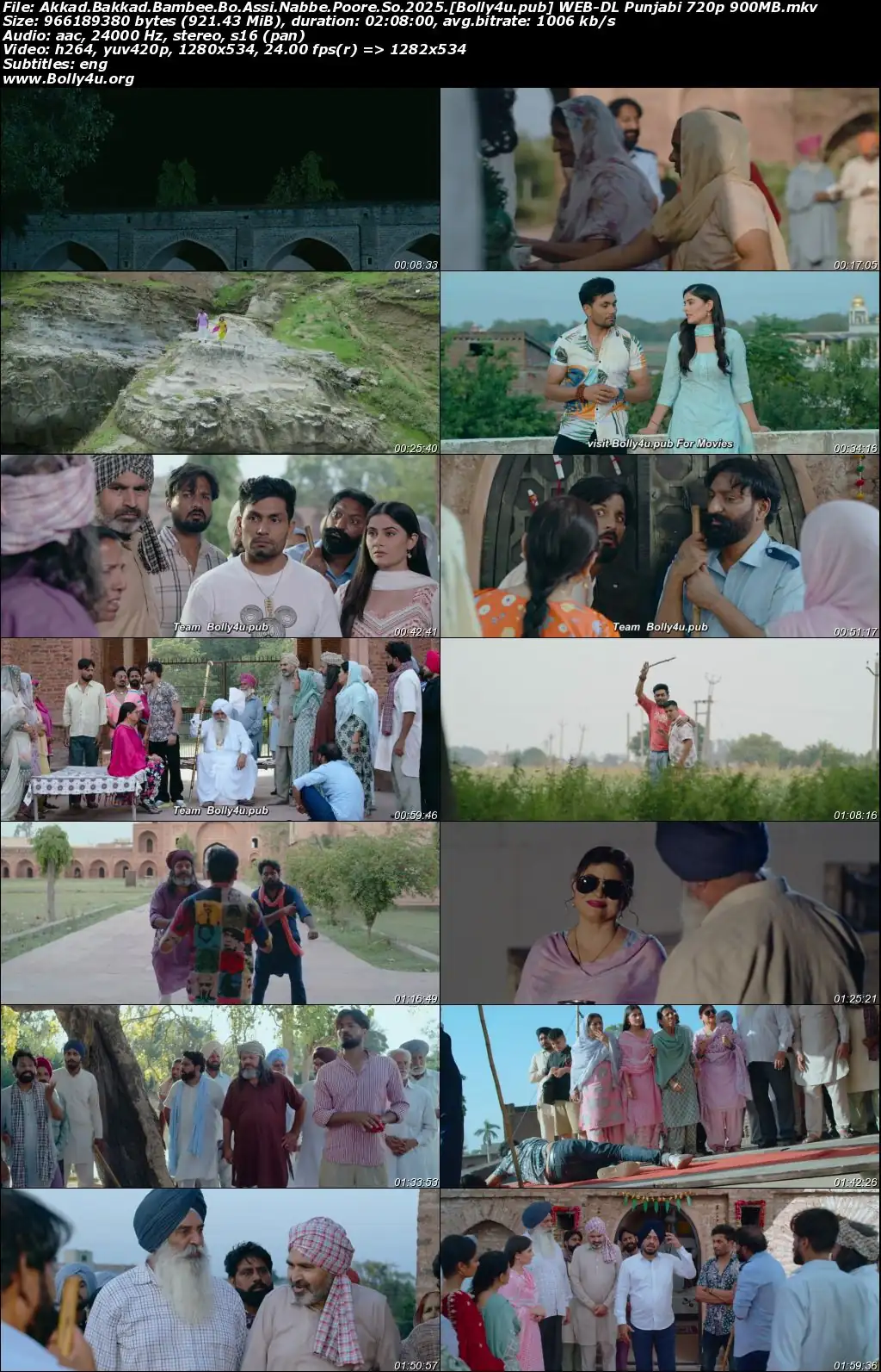 Akkad Bakkad Bambee Bo Assi Nabbe Poore So 2025 WEB-DL Punjabi Full Movie Download 1080p  720p  480p