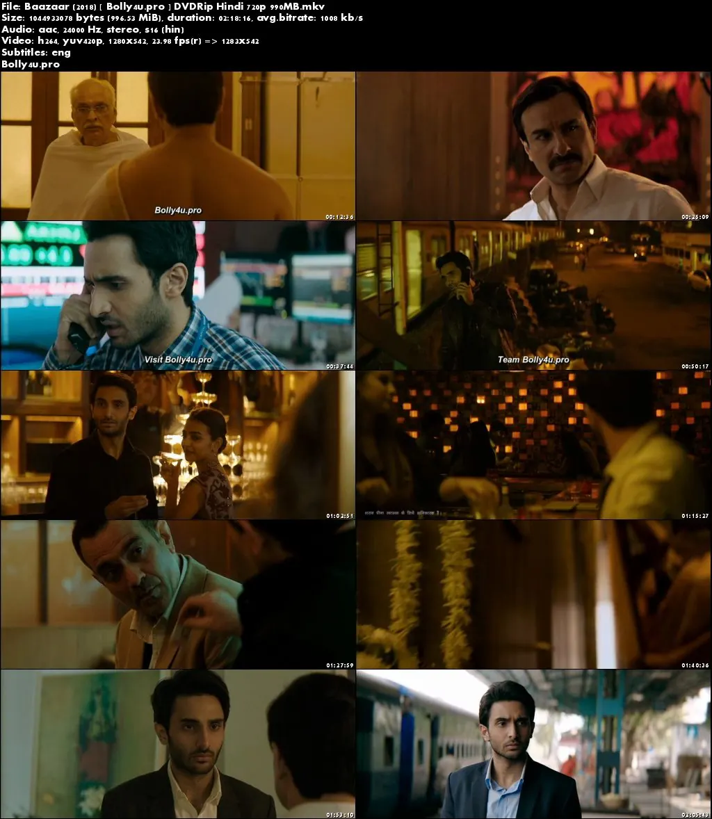 Baazaar 2018 DVDRip 400Mb Full Hindi Movie Download 480p ESub