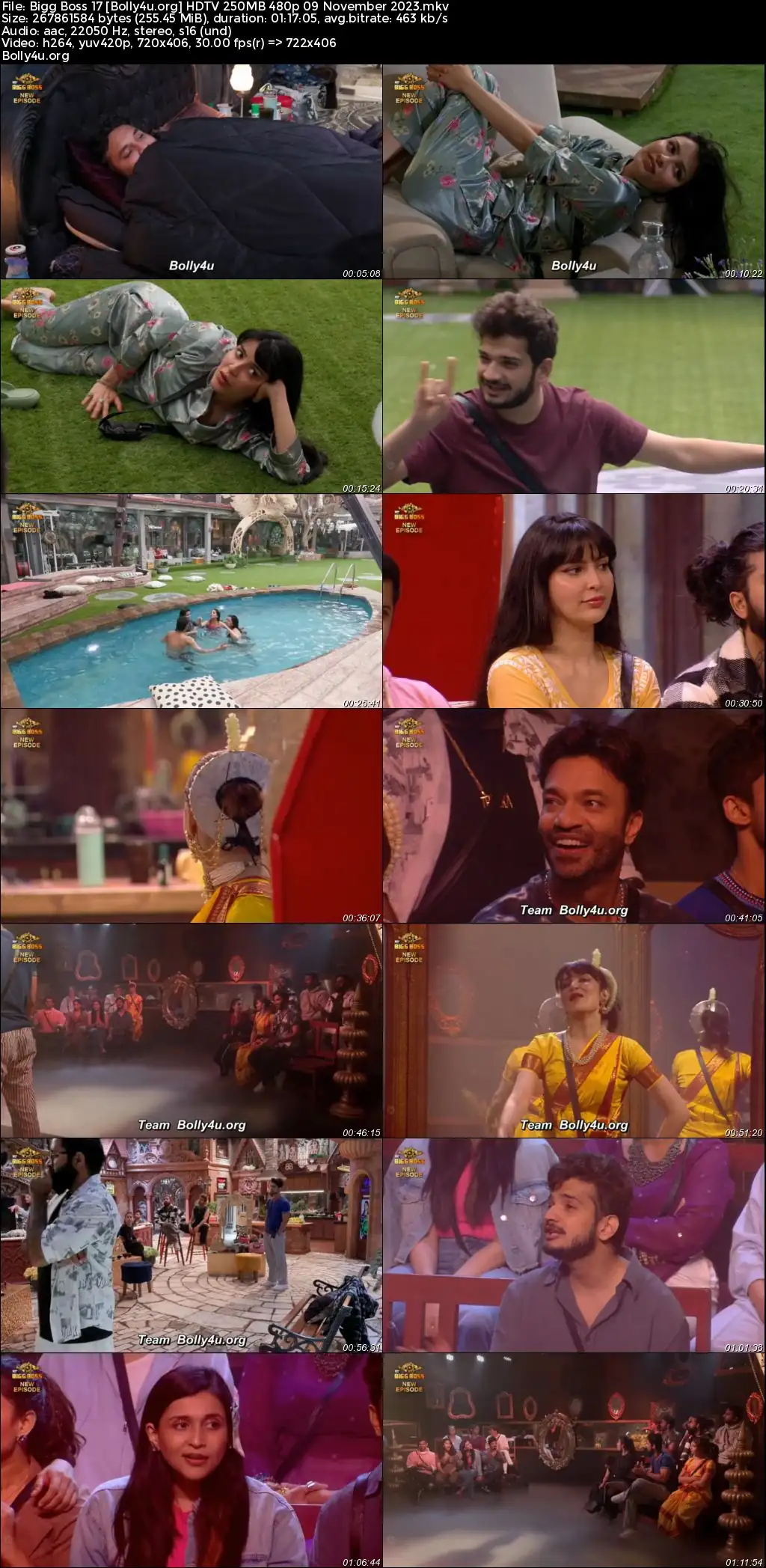 Bigg Boss 17 HDTV 250MB 480p 09 November 2023 Download