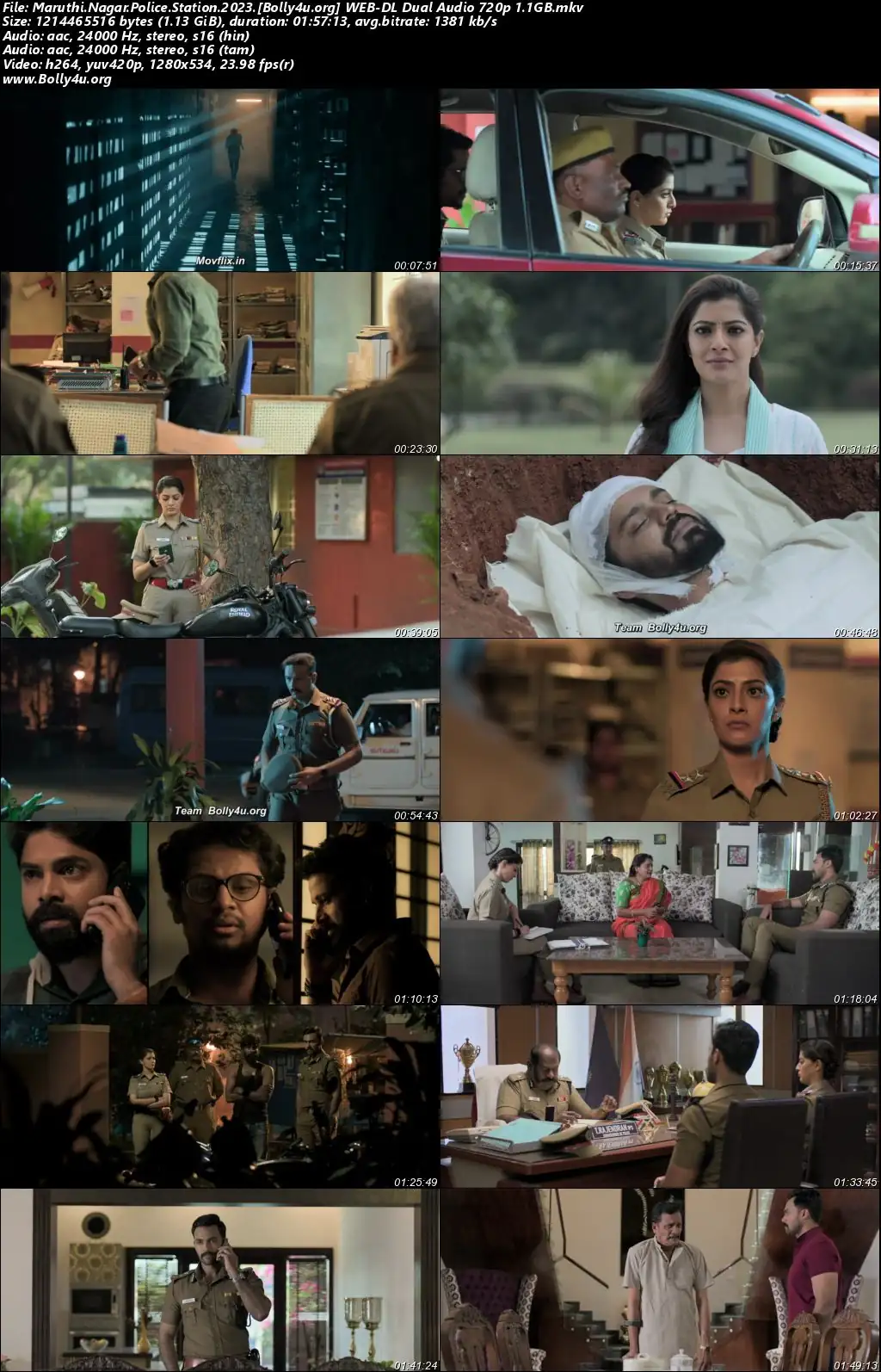Maruthi Nagar Police Station 2023 WEB-DL UNCUT Hindi Dual Audio ORG Full Movie Download 1080p  720p  480p