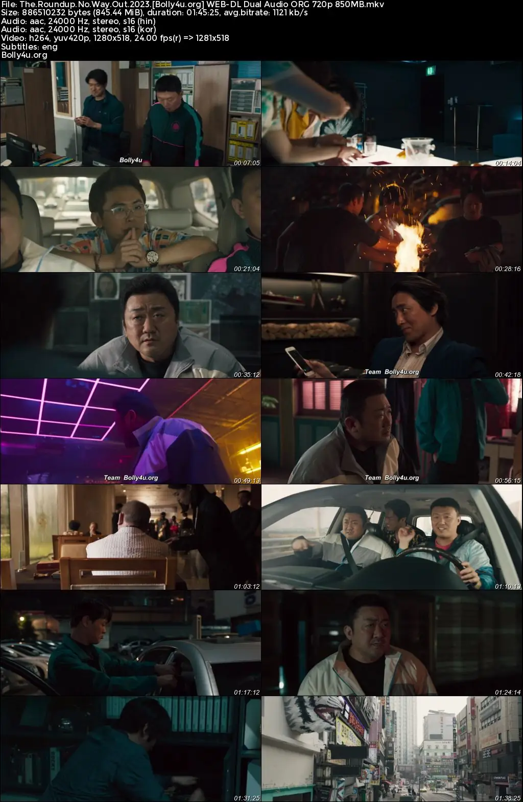The Roundup No Way Out 2023 WEB-DL Hindi Dual Audio ORG Full Movie Download 1080p  720p  480p