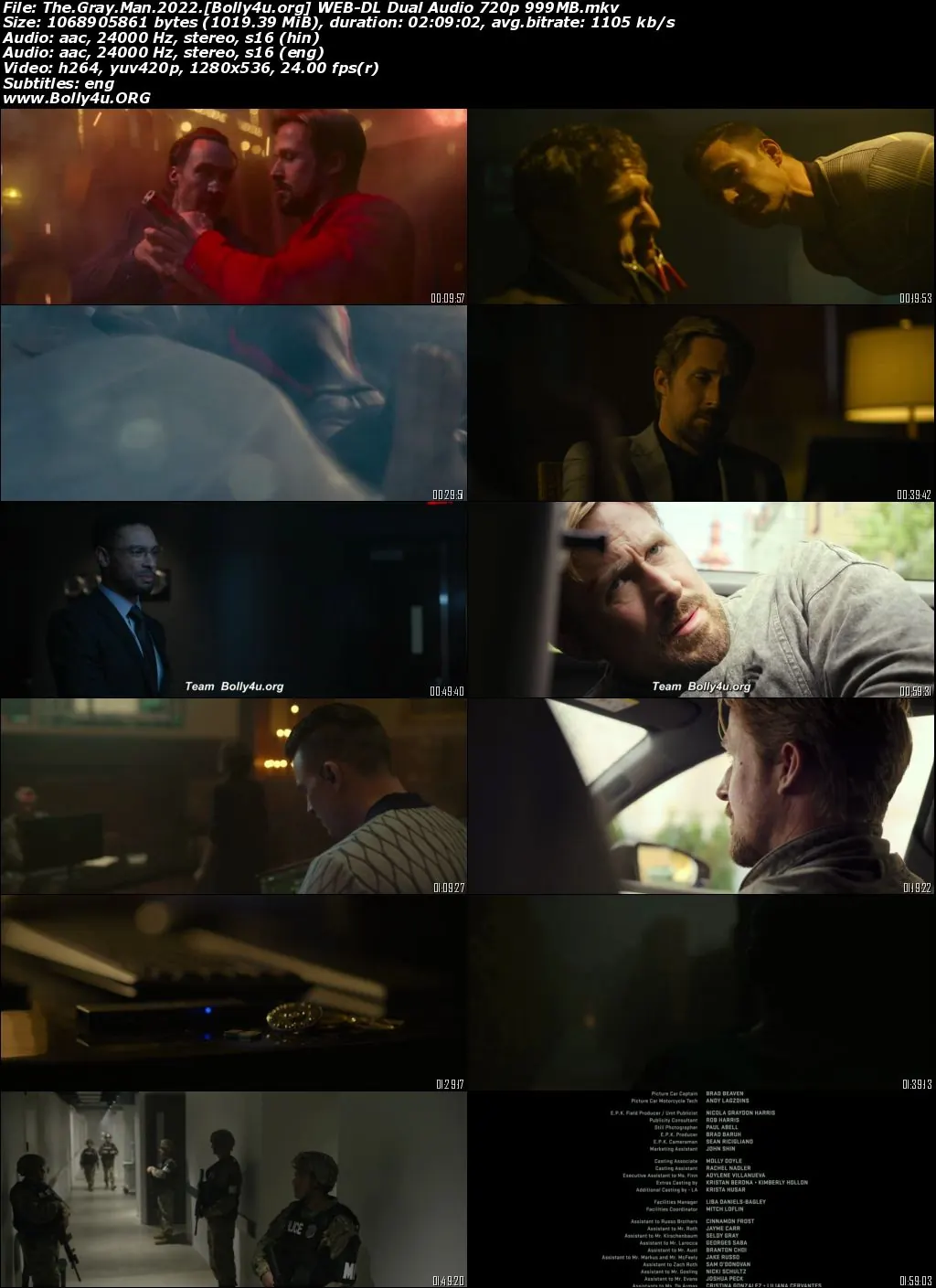 The Gray Man 2022 WEB-DL Hindi Dual Audio ORG Full Movie Download