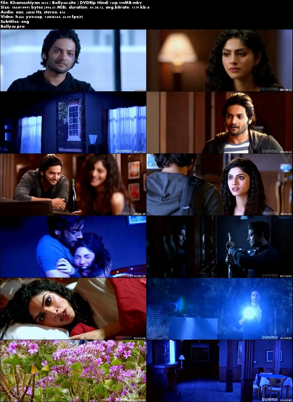 Khamoshiyan 2015 DVDRip 350MB Full Hindi Movie Download 480p