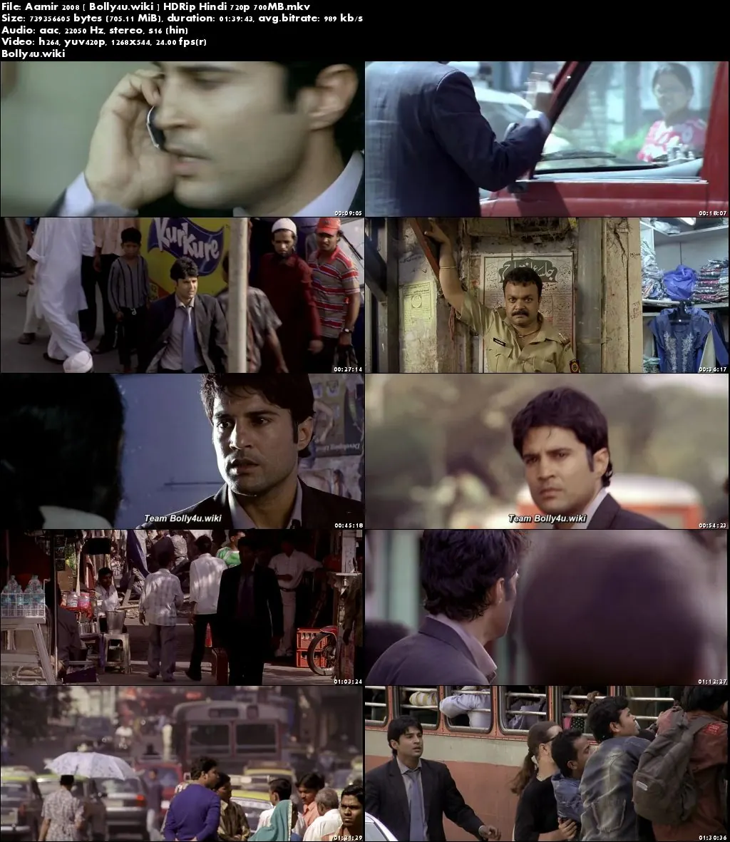 Aamir 2008 HDRip 700Mb Full Hindi Movie Download 720p