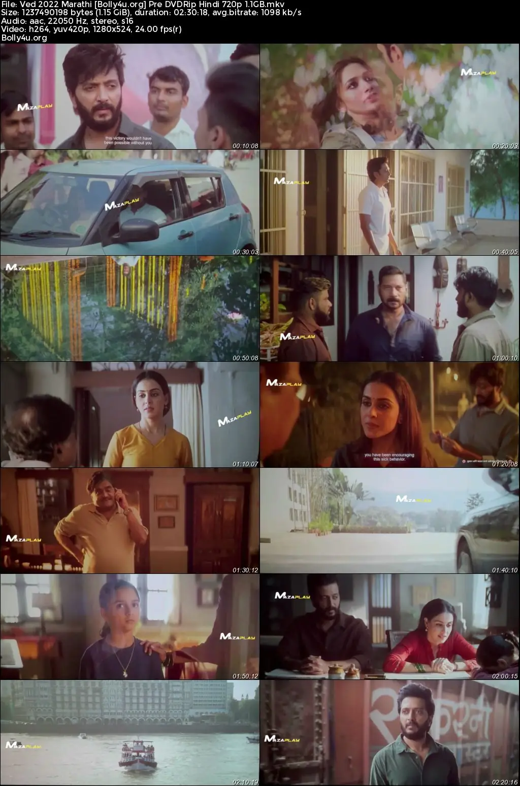 Ved 2022 Pre DVDRip Marathi Full Movie Download 720p  480p