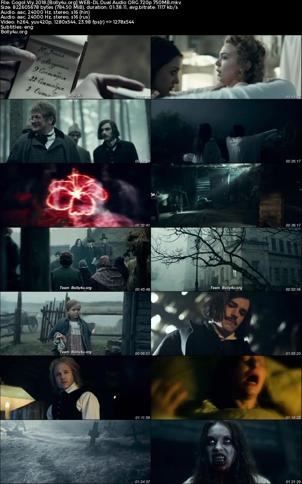 Gogol Viy 2018 WEB-DL Hindi Dual Audio ORG Full Movie Download 1080p  720p  480p