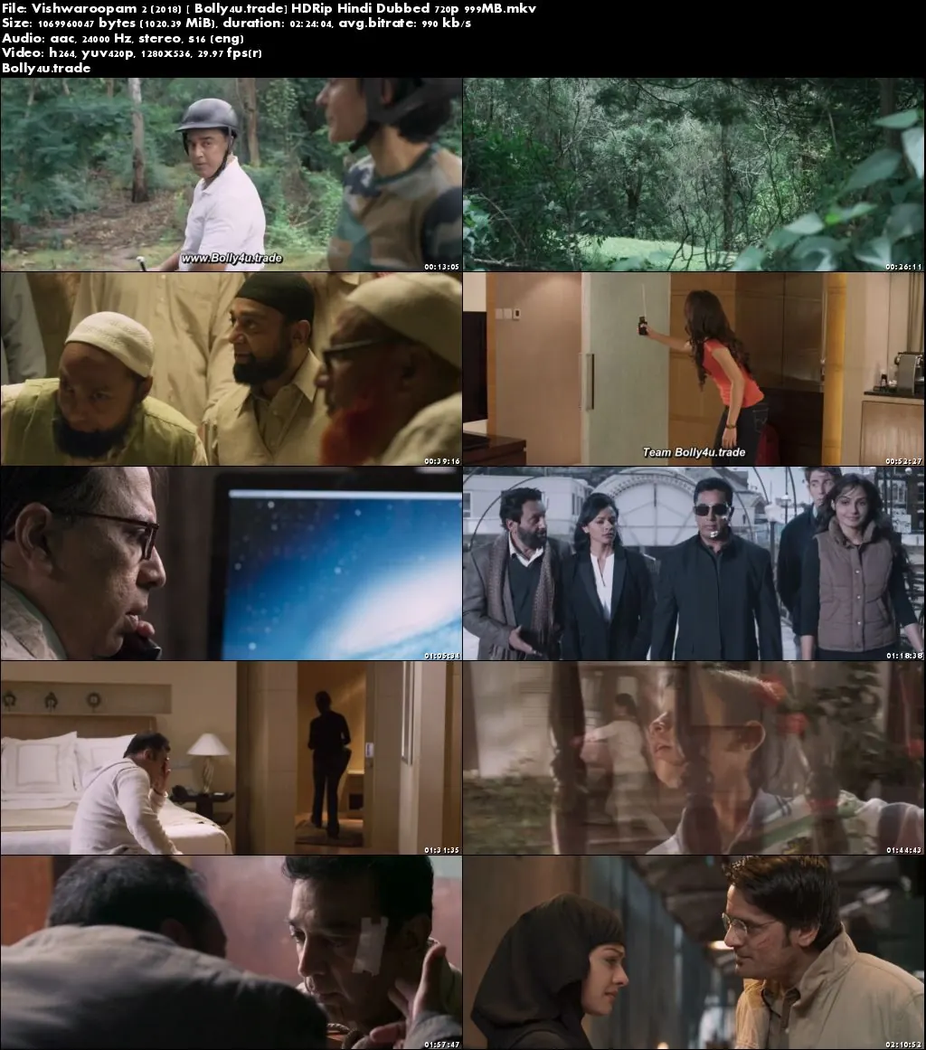 Vishwaroopam 2 2018 HDRip 400MB Full Hindi Dubbed Movie Download 480p