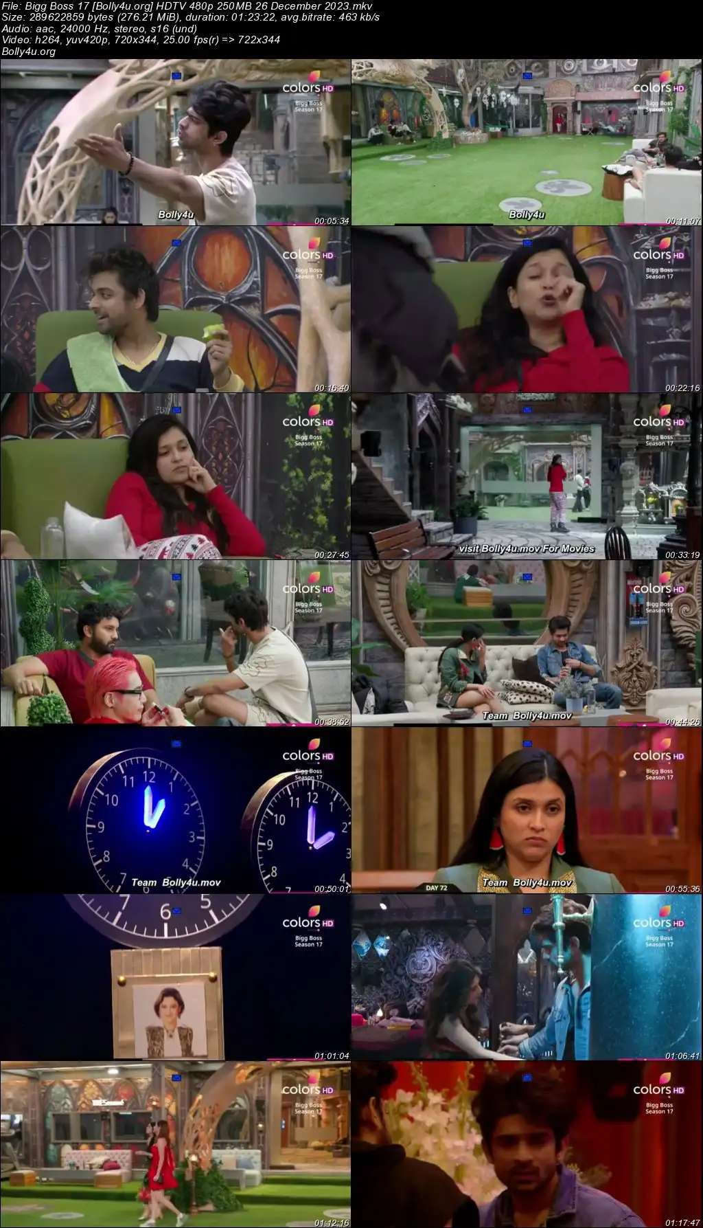 Bigg Boss 17 HDTV 480p 250MB 26 December 2023