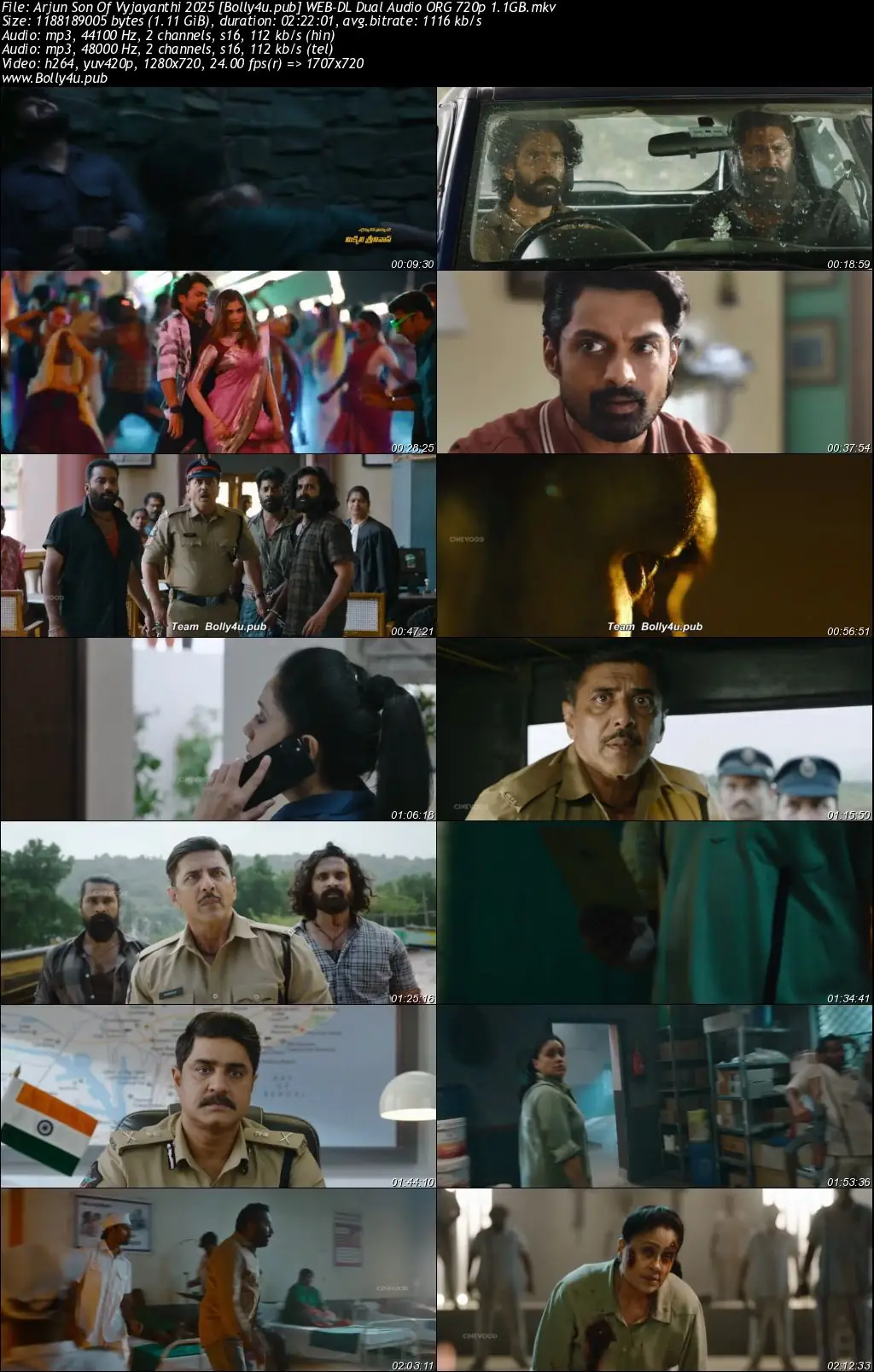 Arjun Son Of Vyjayanthi 2025 WEB-DL Hindi (Studio Dub) Dual Audio Full Movie Download 1080p  720p  480p