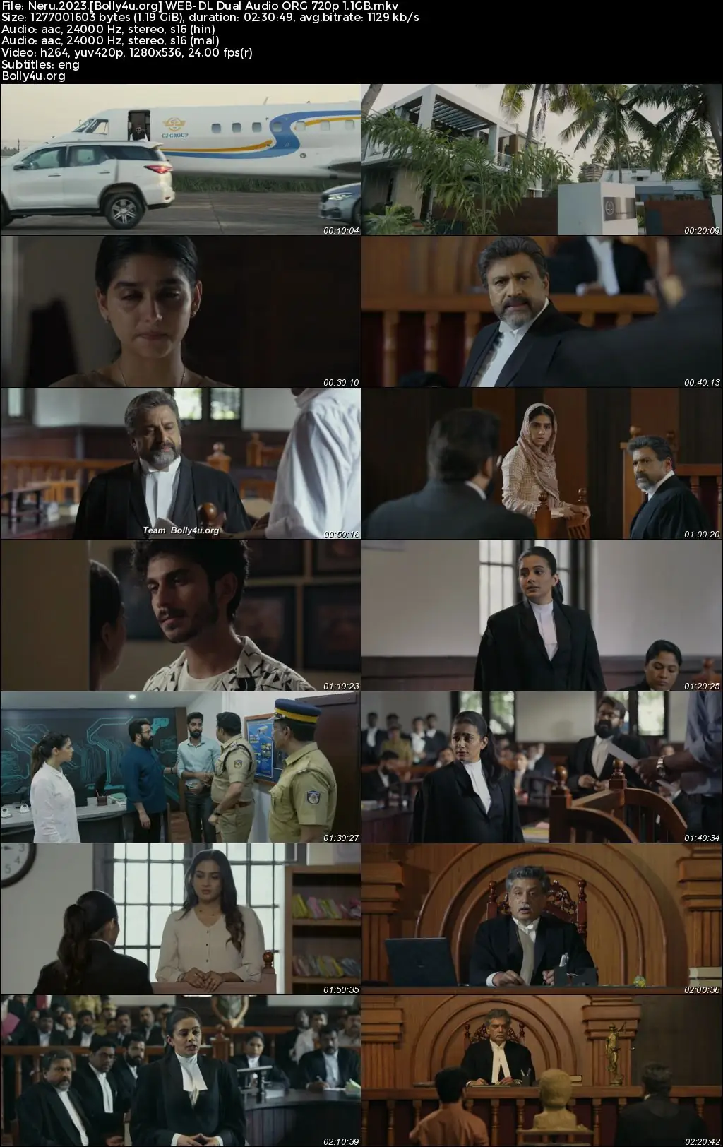 Neru 2023 WEB-DL UNCUT Hindi Dual Audio ORG Full Movie Download 1080p  720p  480p