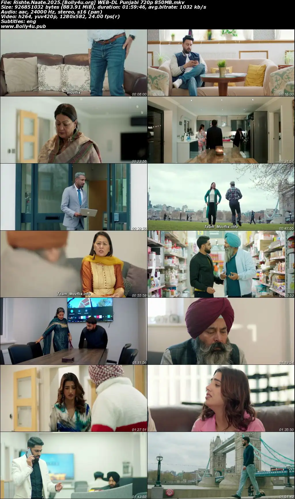Rishte Naate 2025 WEB-DL Punjabi Full Movie Download 1080p  720p  480p
