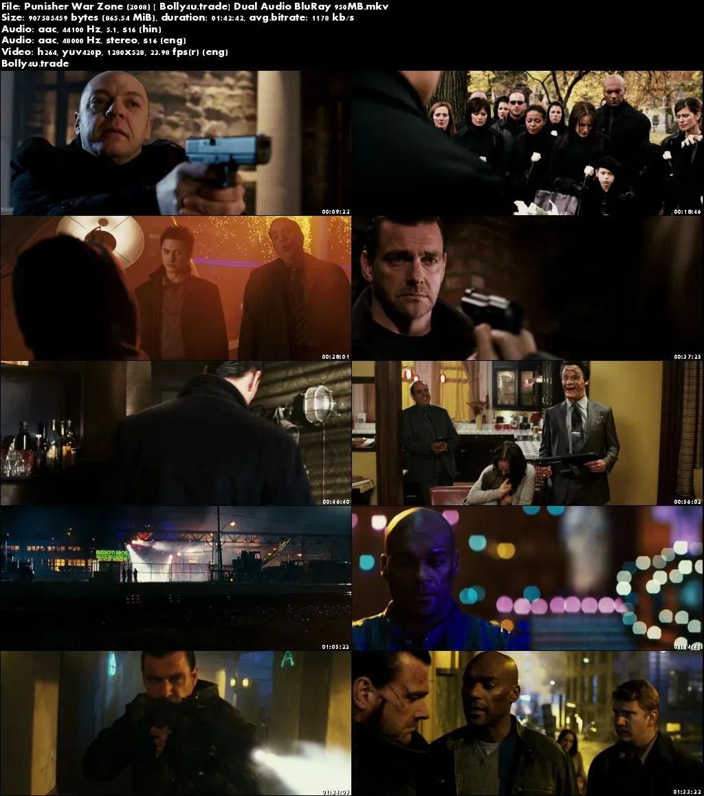 Punisher War Zone 2008 BluRay 300MB Hindi Dual Audio 480p Download