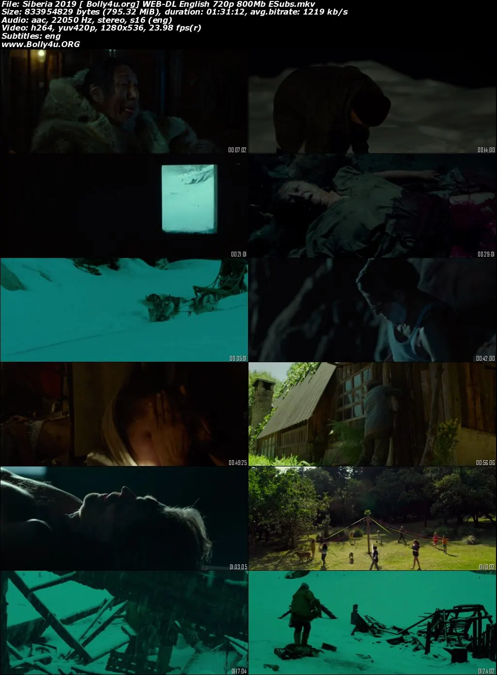 Siberia 2019 WEB-DL 300Mb English 480p ESubs Download