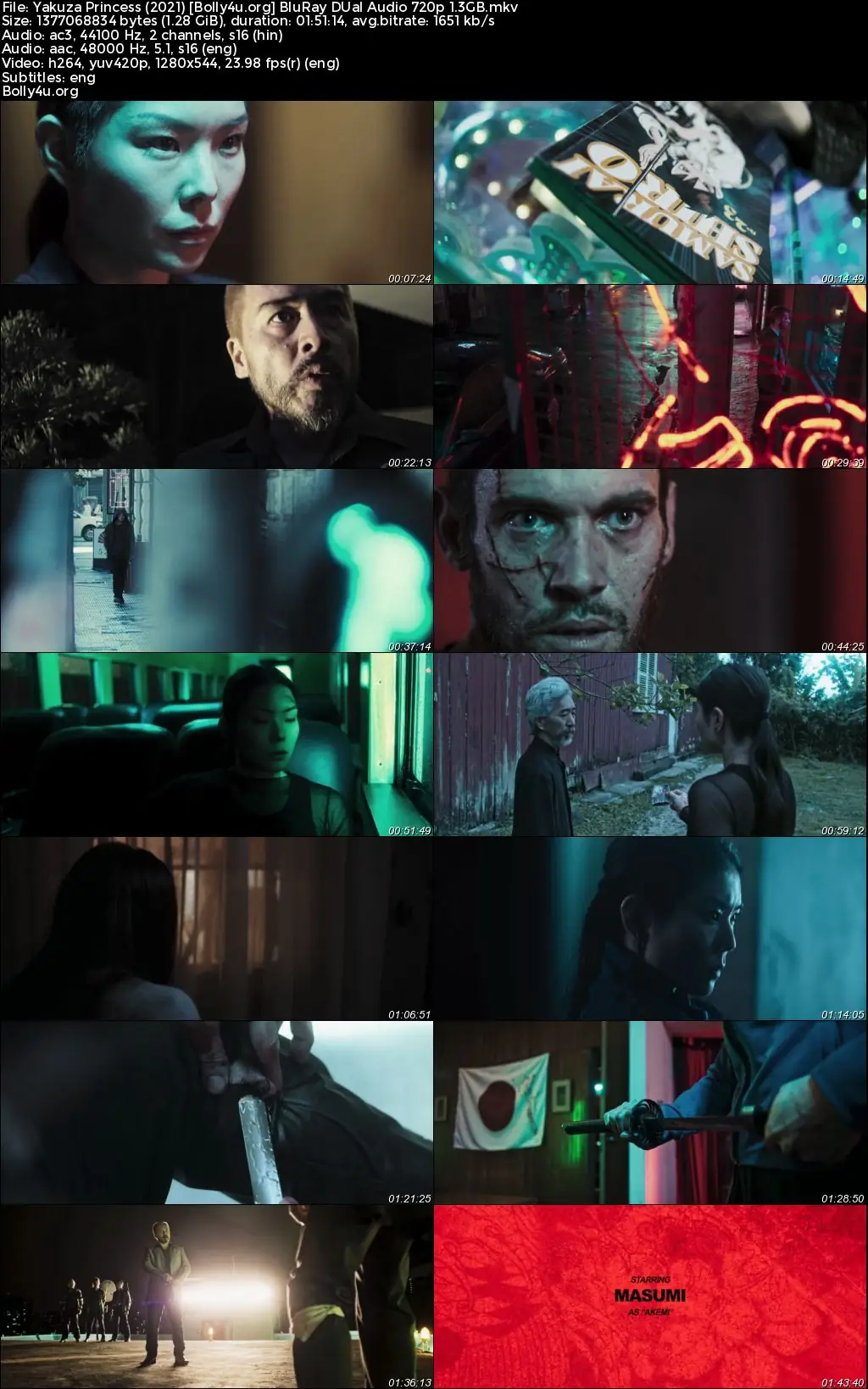 Yakuza Princess 2021 BluRay Hindi Dual Audio Full Movie Download 720p  480p