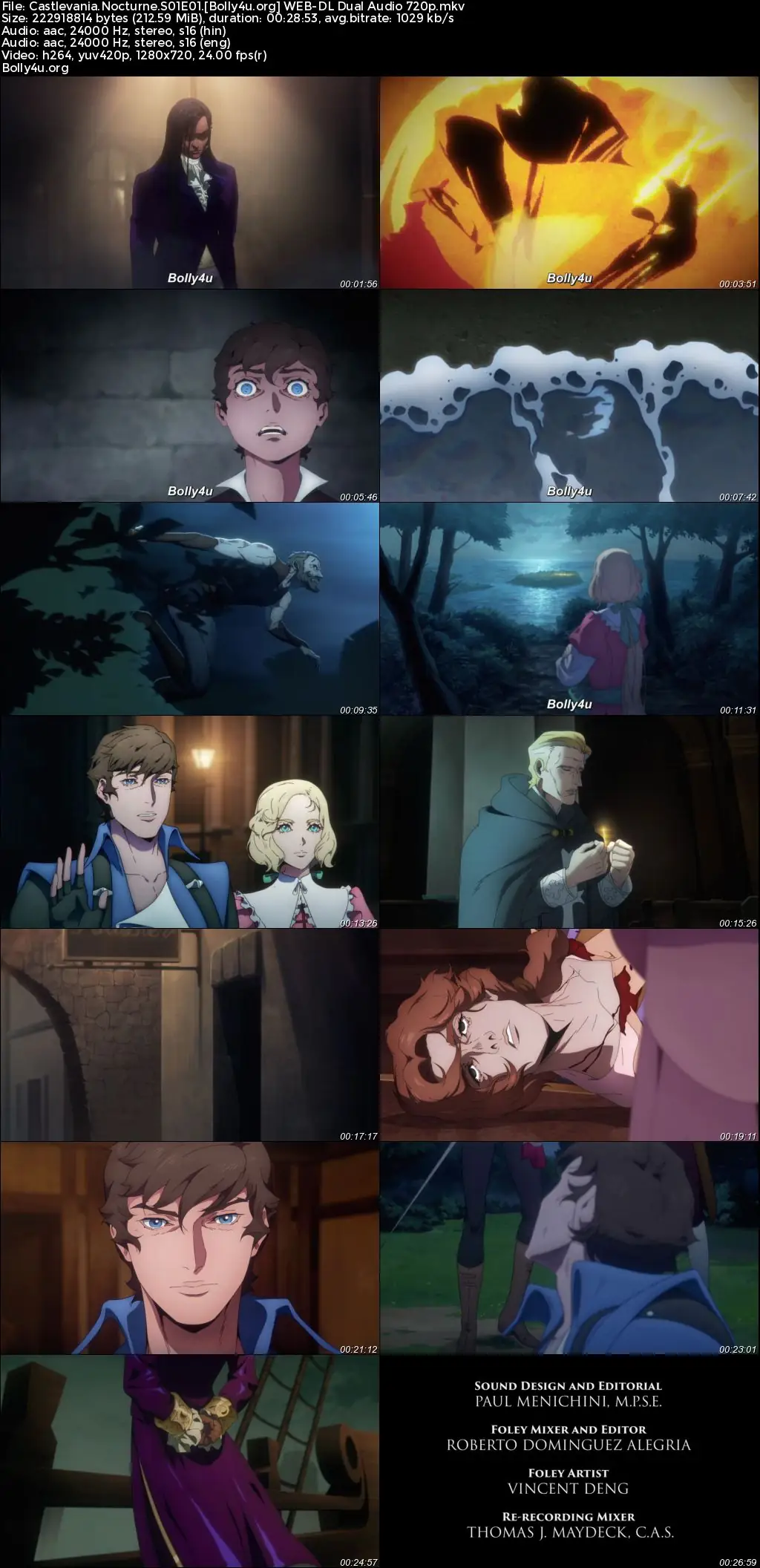 Castlevania Nocturne 2023 WEB-DL Hindi Dual Audio ORG S01 Complete Download 720p  480p