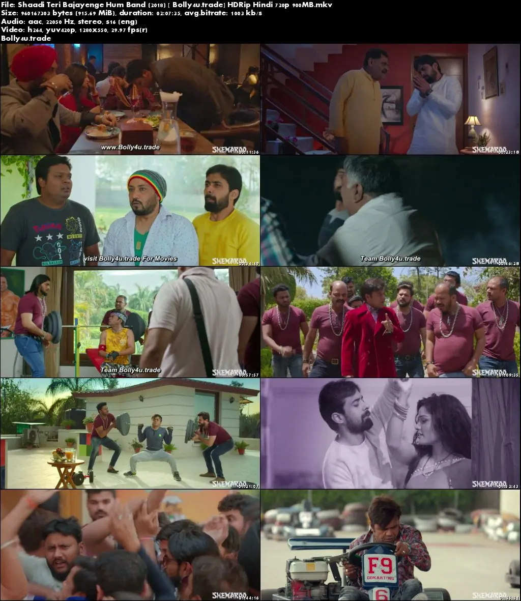 Shaadi Teri Bajayenge Hum Band 2018 HDRip 900MB Hindi Movie 720p Download