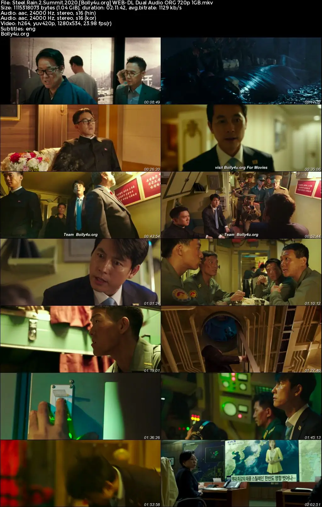 Steel Rain 2 Summit 2020 WEB-DL Hindi Dual Audio ORG Full Movie Download 1080p  720p  480p