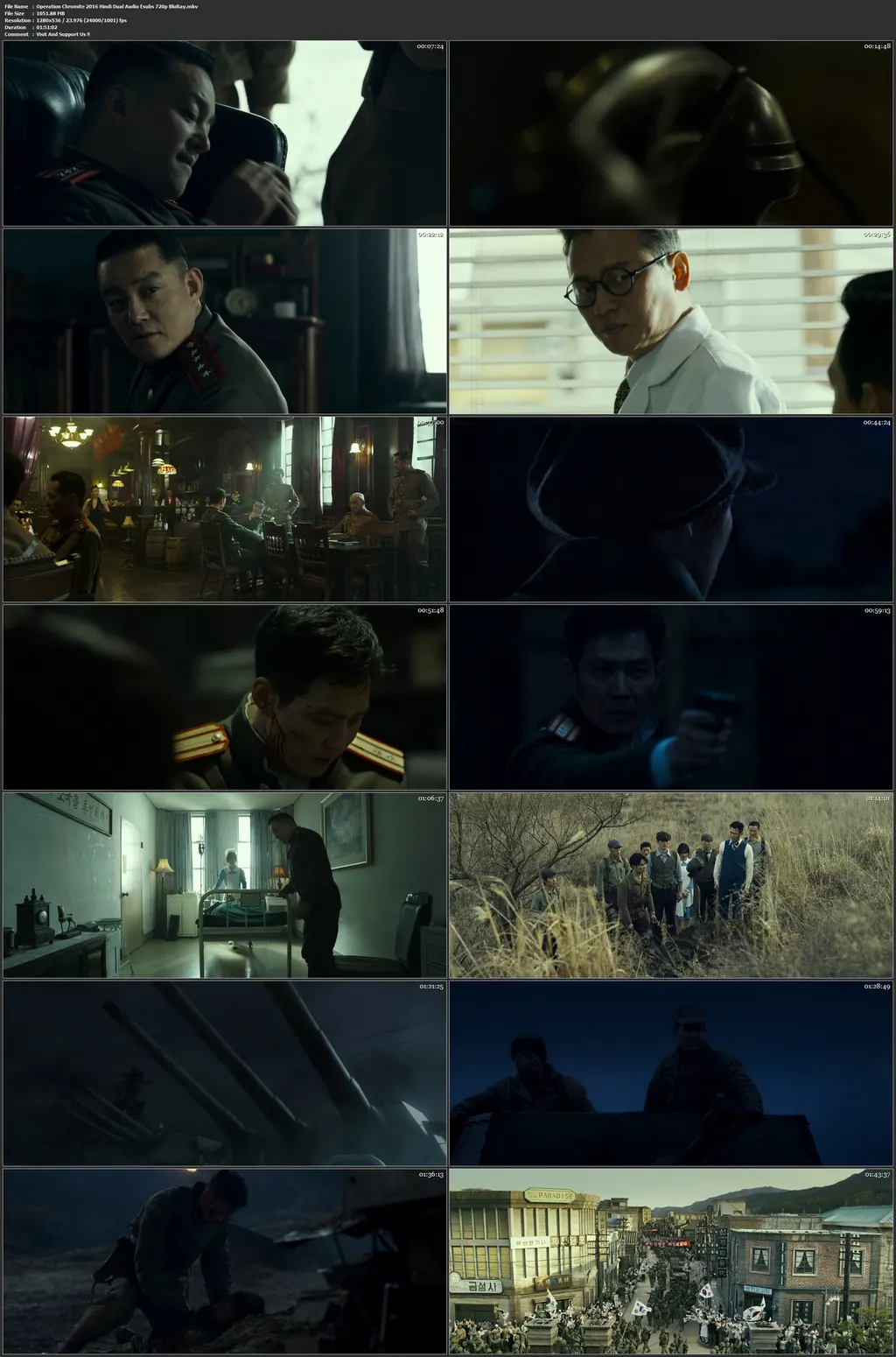 Operation Chromite 2016 BluRay 350MB ORG Hindi Dual Audio 480p still 1  Bolly4u Official