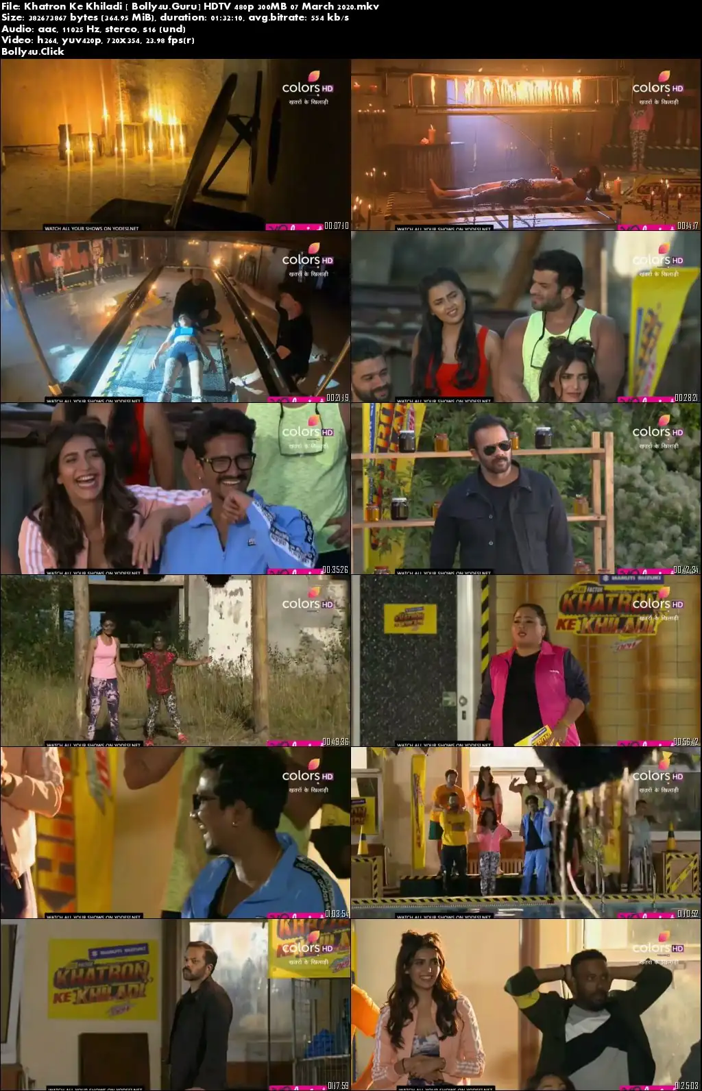 Khatron Ke Khiladi HDTV 480p 300MB 07 March 2020 Download