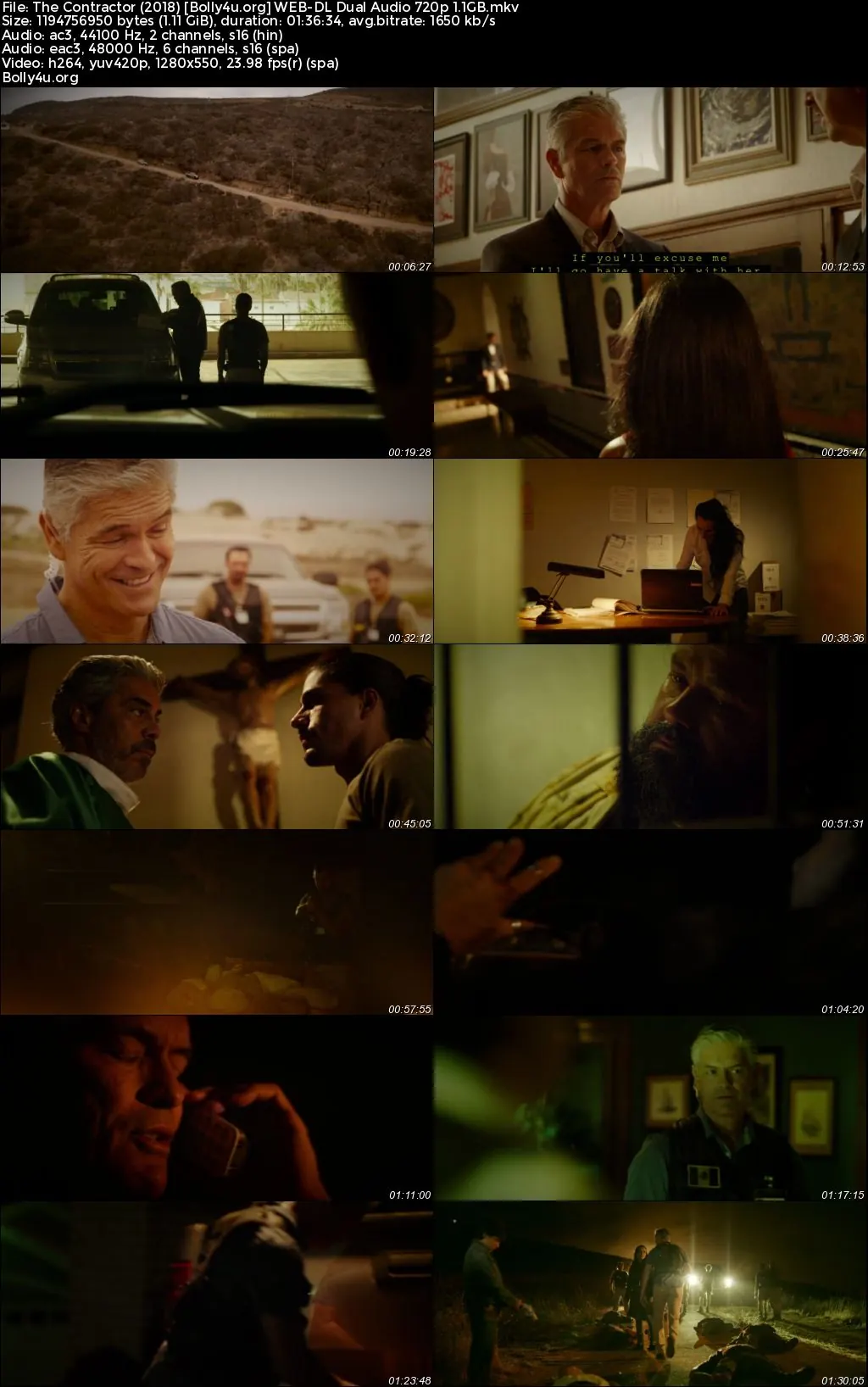The Contractor 2018 WEB-DL Hindi Dual Audio Full Movie Download 720p  480p
