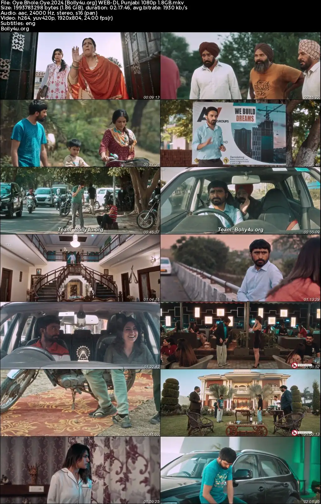 Oye Bhole Oye 2024 WEB-DL Punjabi Full Movie Download 1080p  720p  480p