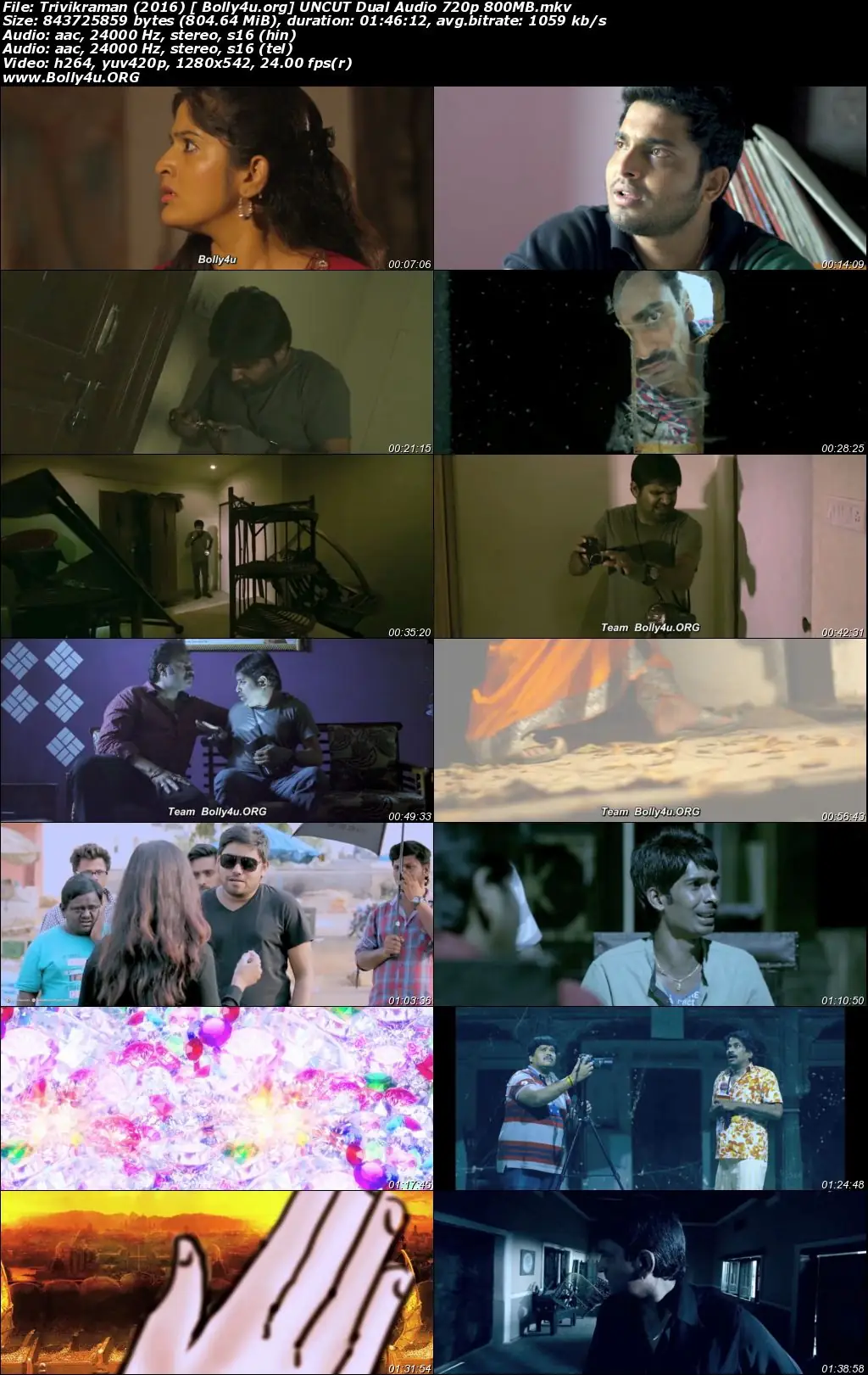 Trivikraman 2016 HDRip 300MB UNCUT Hindi Dual Audio 480p Download