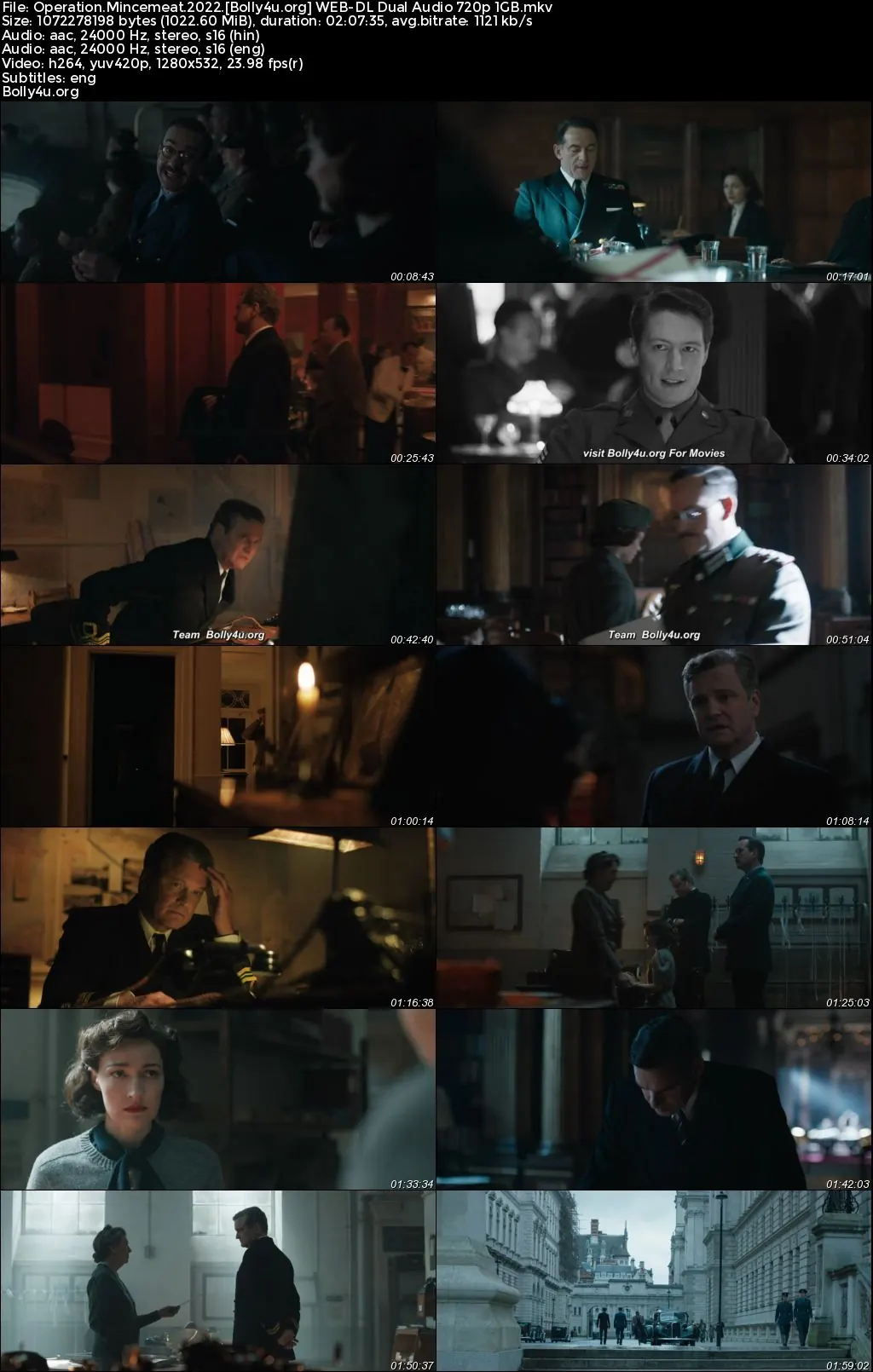 Operation Mincemeat 2022 WEB-DL Hindi Dual Audio ORG Full Movie Download 1080p  720p  480p