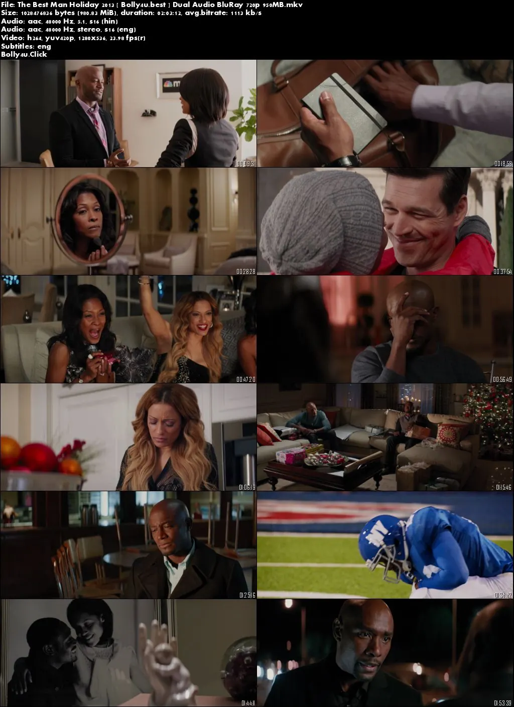 The Best Man Holiday 2013 BluRay 950MB Hindi Dual Audio 720p Download The Best Man Holiday 2013 BluRay 950MB Hindi Dual Audio 720p Download