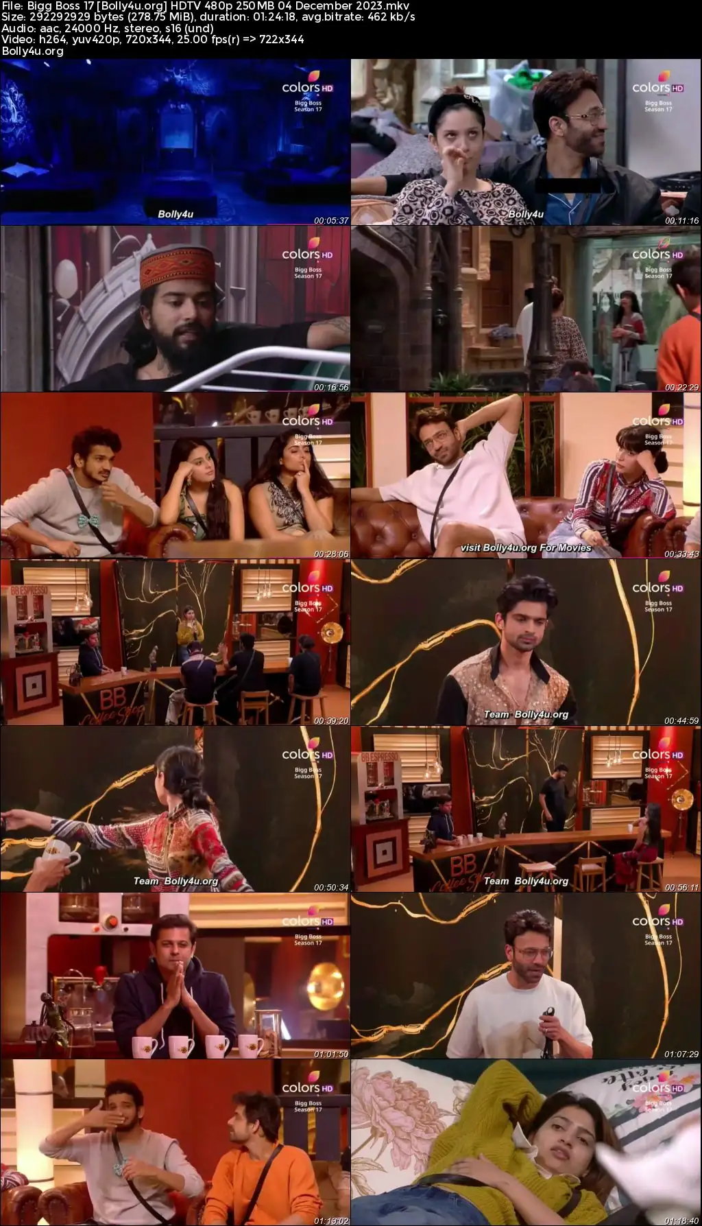Bigg Boss 17 HDTV 480p 250MB 04 December 2023 Download