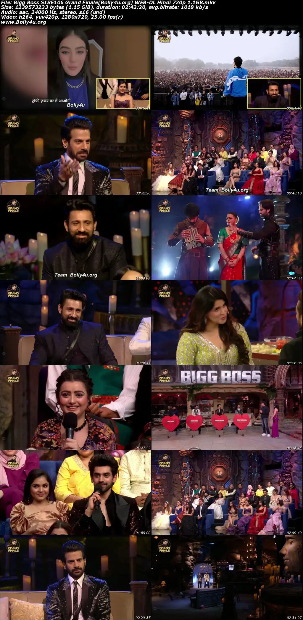 Bigg Boss 2024 WEB-DL Hindi S18 Grand Finale Download 720p  480p