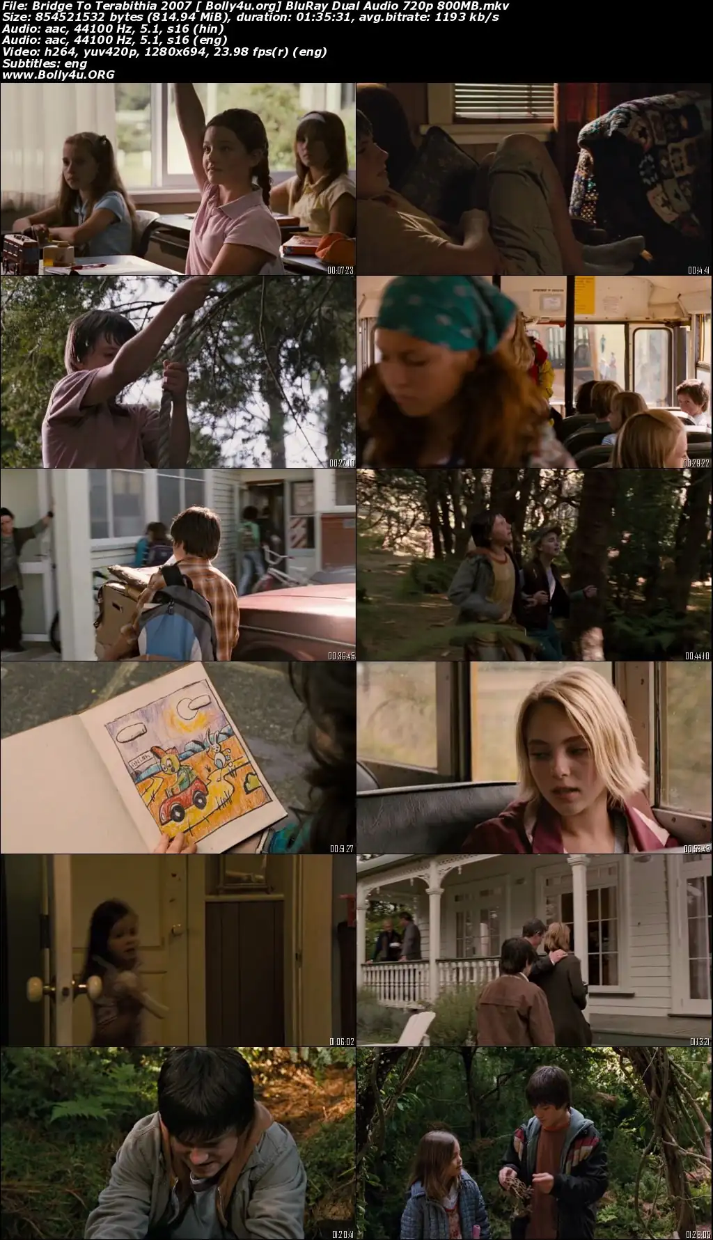 Bridge To Terabithia 2007 BRRip 300MB Hindi Dual Audio 480p Download Bridge To Terabithia 2007 BRRip 300MB Hindi Dual Audio 480p Download