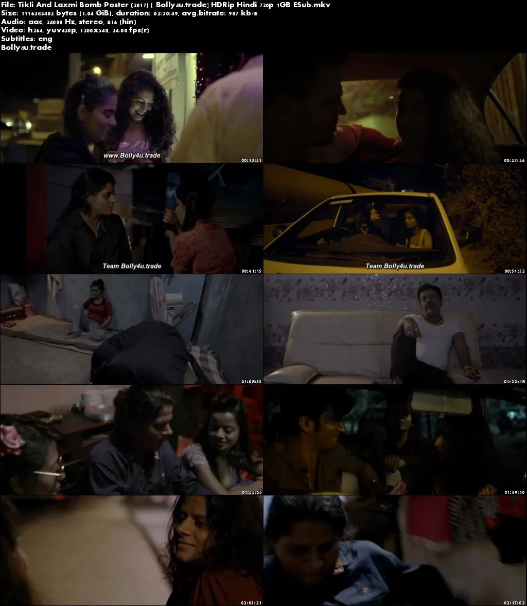 Tikli And Laxmi Bomb Poster 2017 HDRip 400MB Full Hindi Movie Download 480p