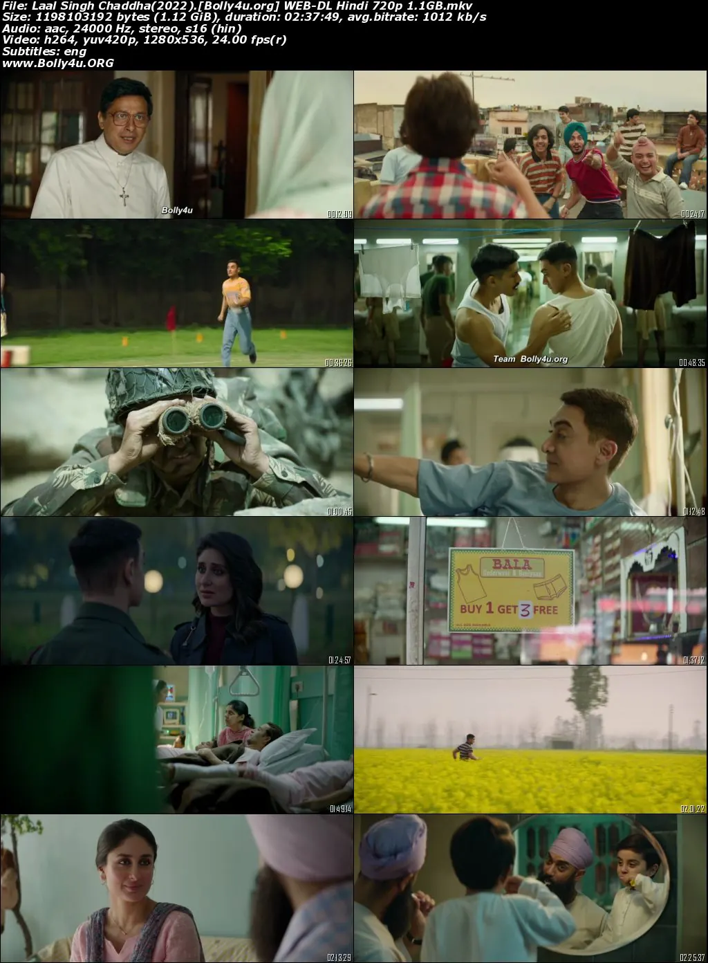 Laal Singh Chaddha 2022 WEB-DL Hindi Full Movie Download 1080p  720p  480p