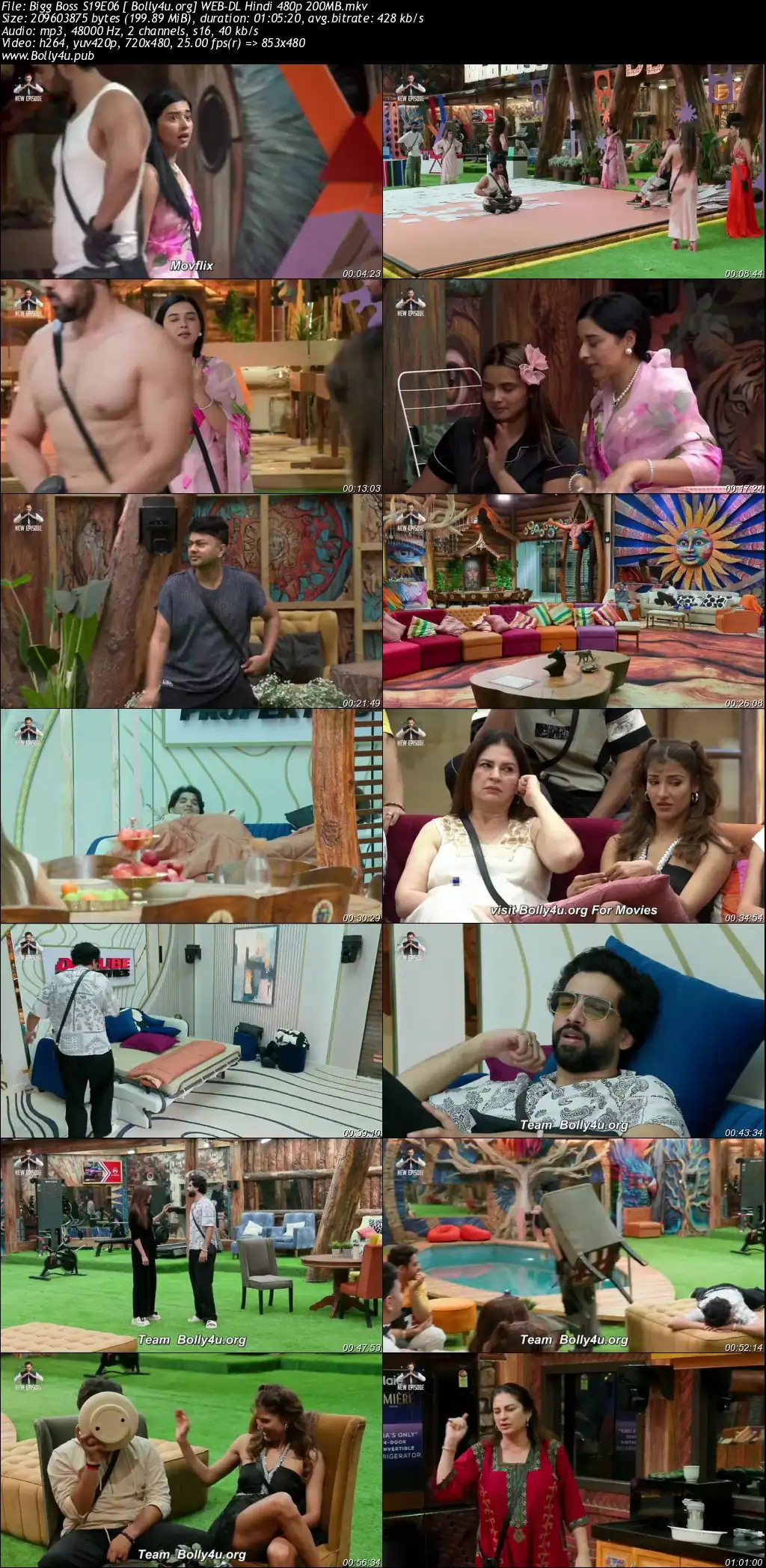 Bigg Boss 2025 WEB-DL Hindi S19EP06 Download 720p  480p