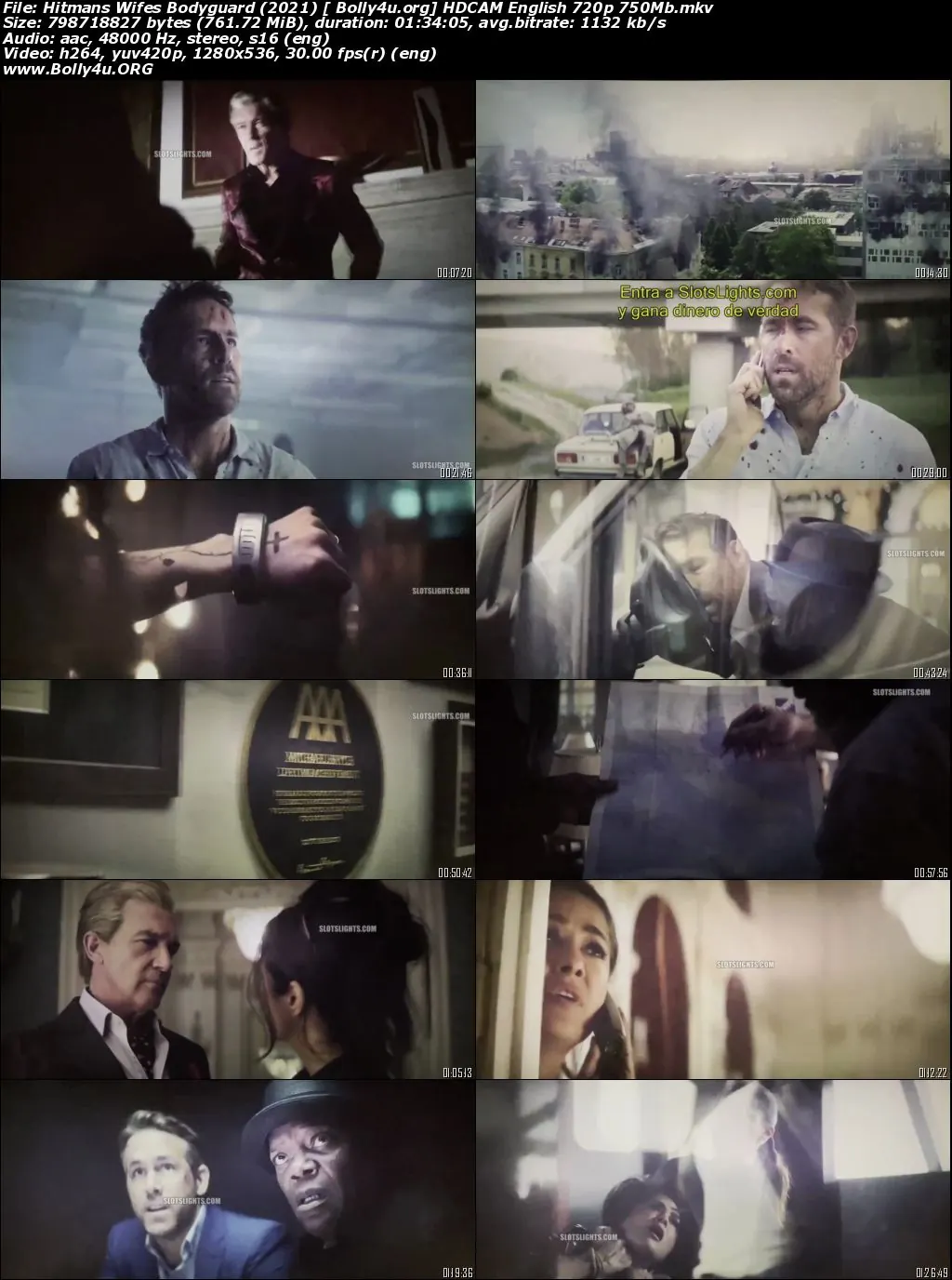 Hitmans Wifes Bodyguard 2021 HDCAM 300Mb English 480p Download