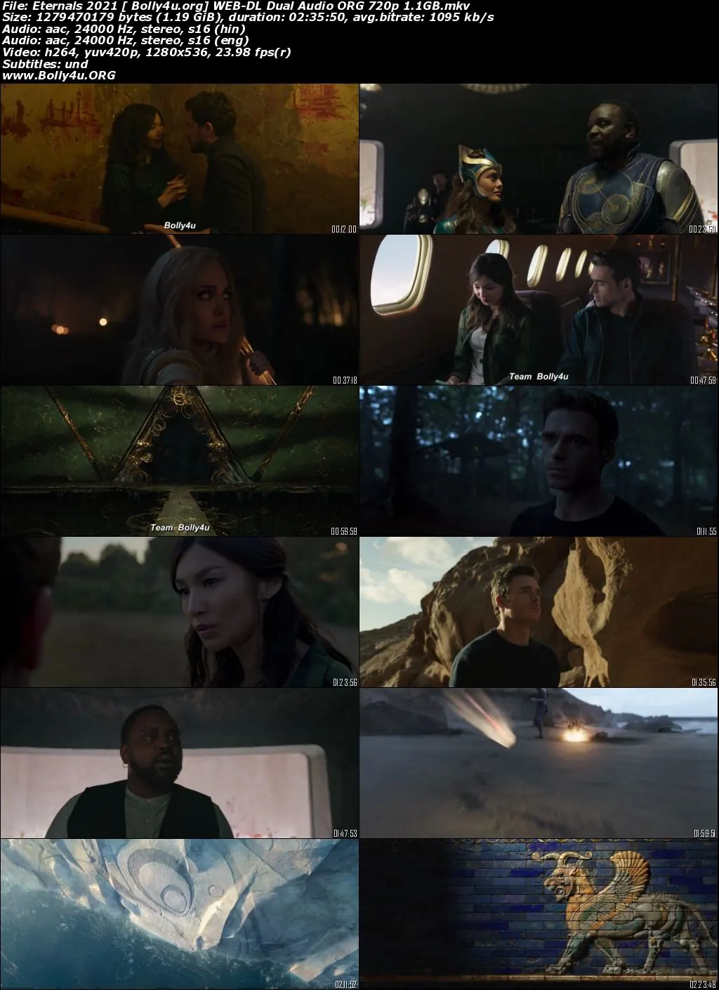 Eternals 2021 WEB-DL 500MB Hindi Dual Audio ORG 480p Download