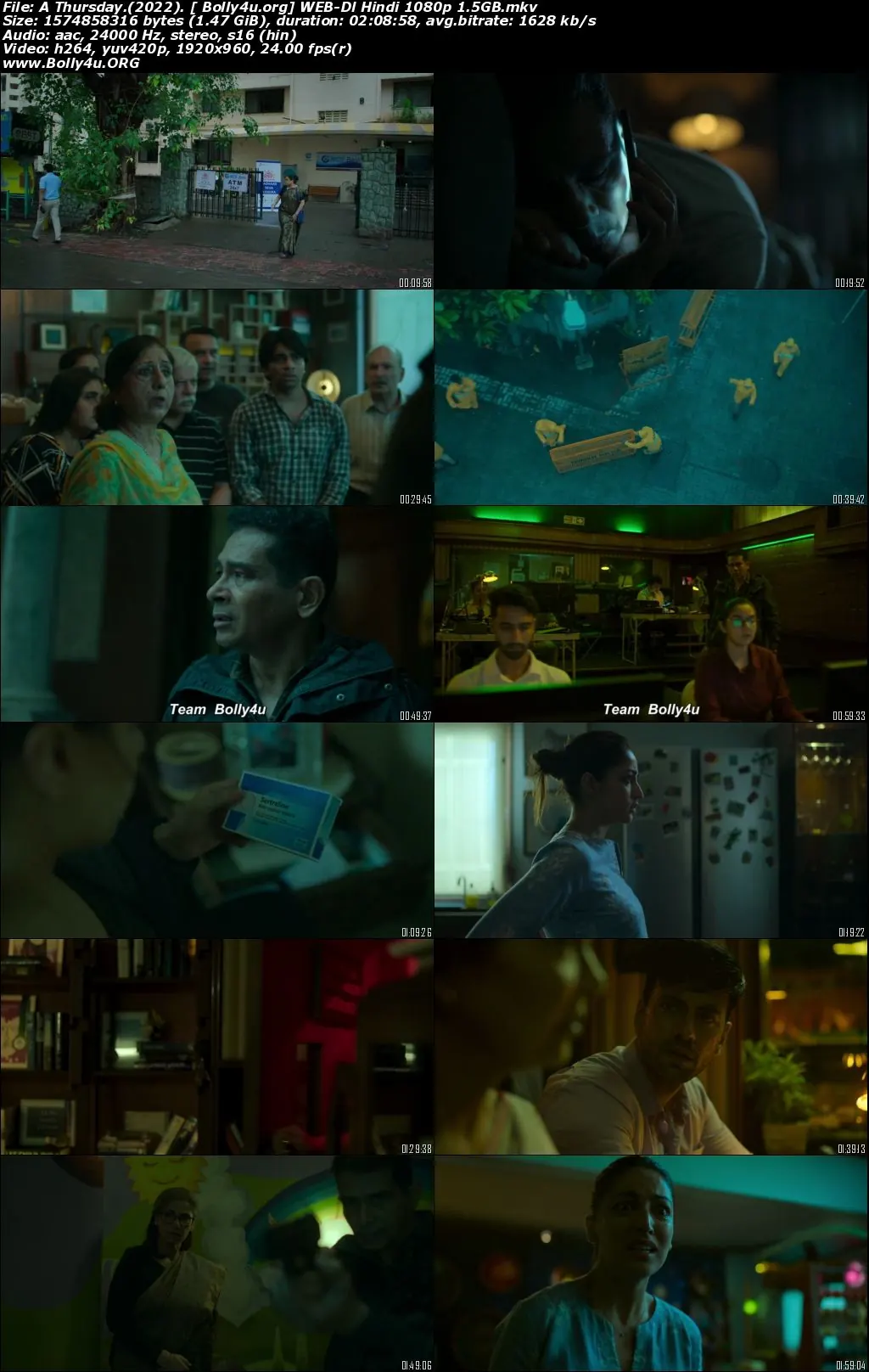 A Thursday 2022 WEB-DL Full Hindi Movie Download 720p  480p