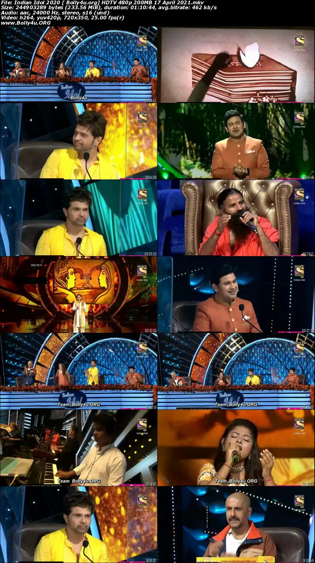 Indian Idol 2020 HDTV 480p 200MB 17 April 2021 Download Indian Idol 2020 HDTV 480p 200MB 17 April 2021 Download