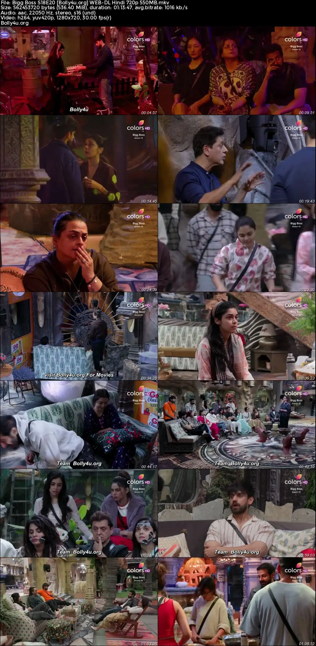 Bigg Boss 2024 WEB-DL Hindi S18E20 Download 720p  480p