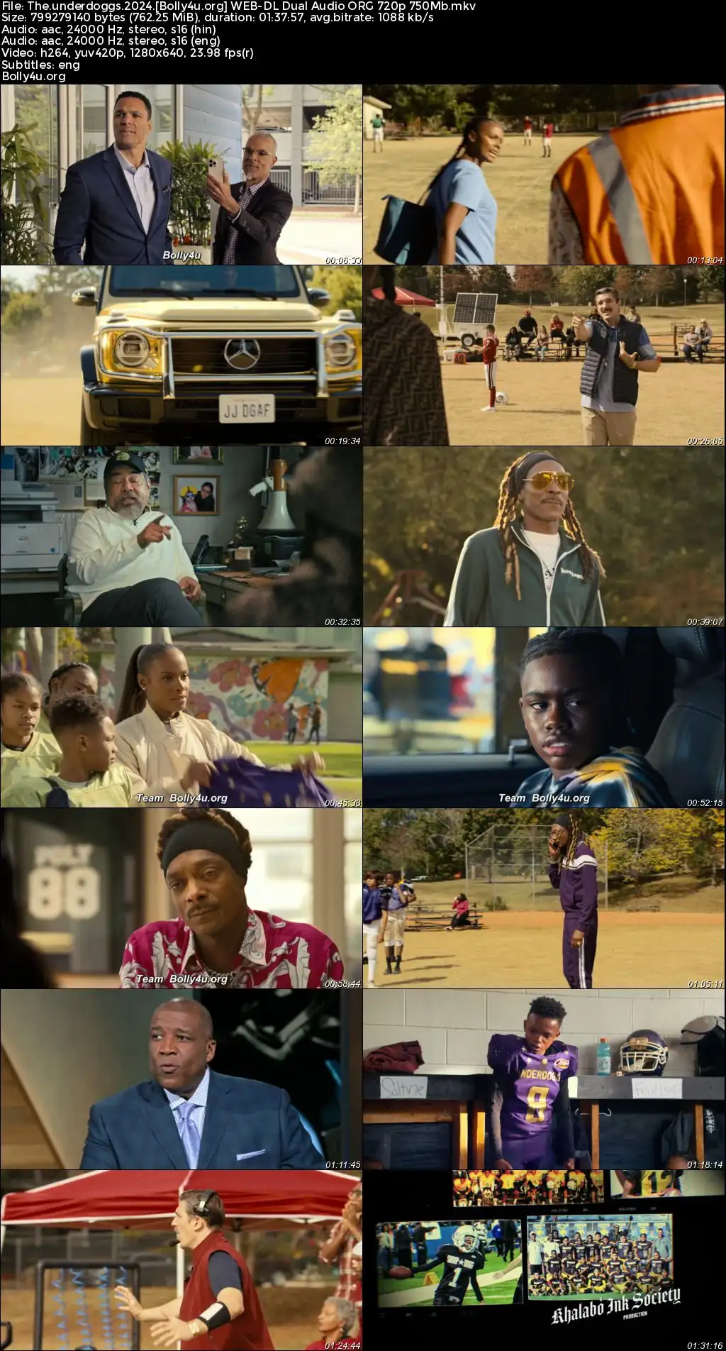 The Underdoggs 2024 WEB-DL Hindi Dual Audio ORG Full Movie Download 1080p  720p  480p