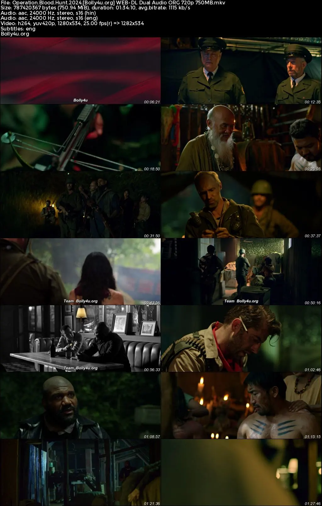 Operation Blood Hunt 2024 WEB-DL Hindi Dual Audio ORG Full Movie Download 1080p  720p  480p