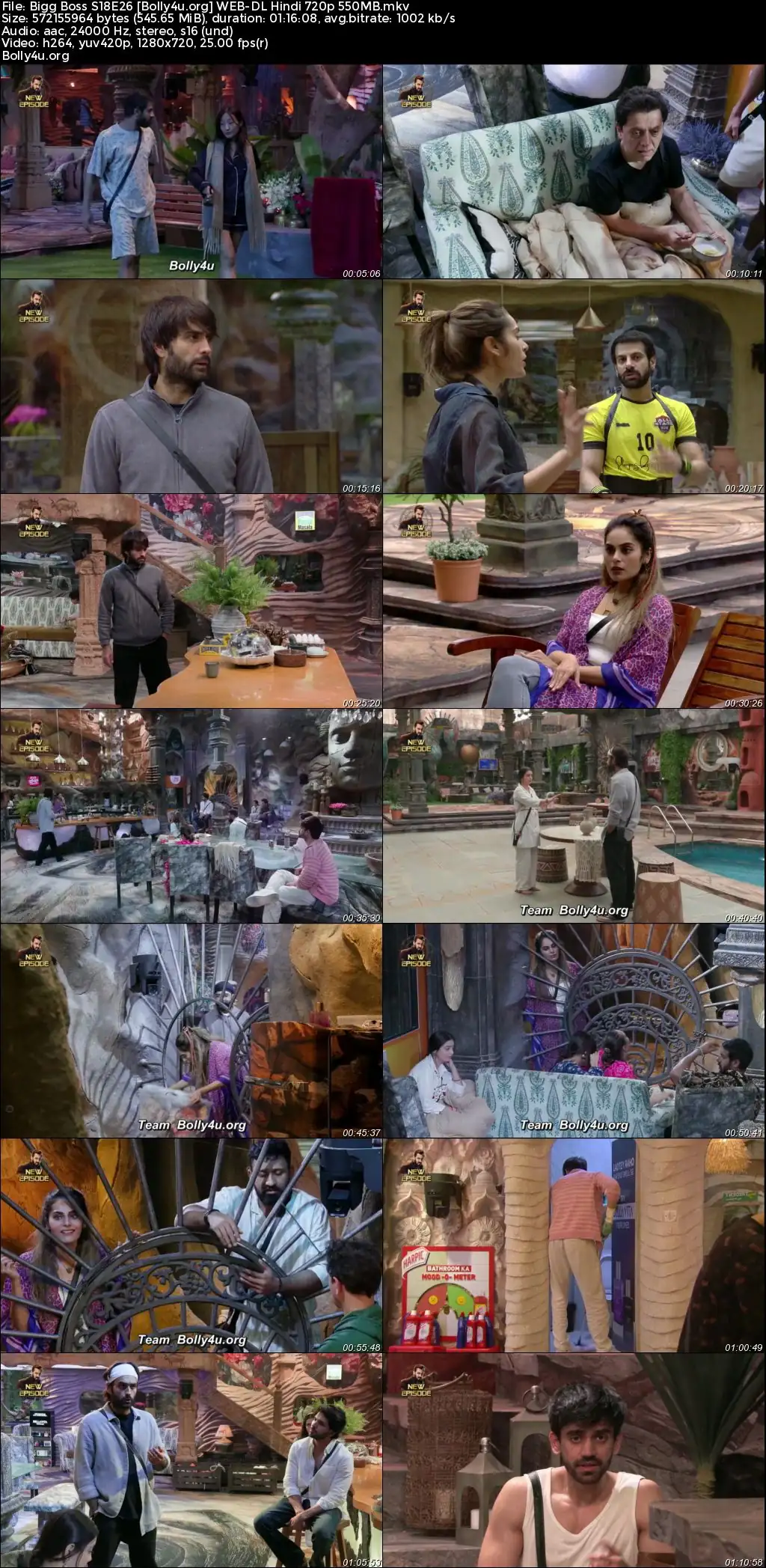 Bigg Boss 2024 WEB-DL Hindi S18E26 Download 720p  480p