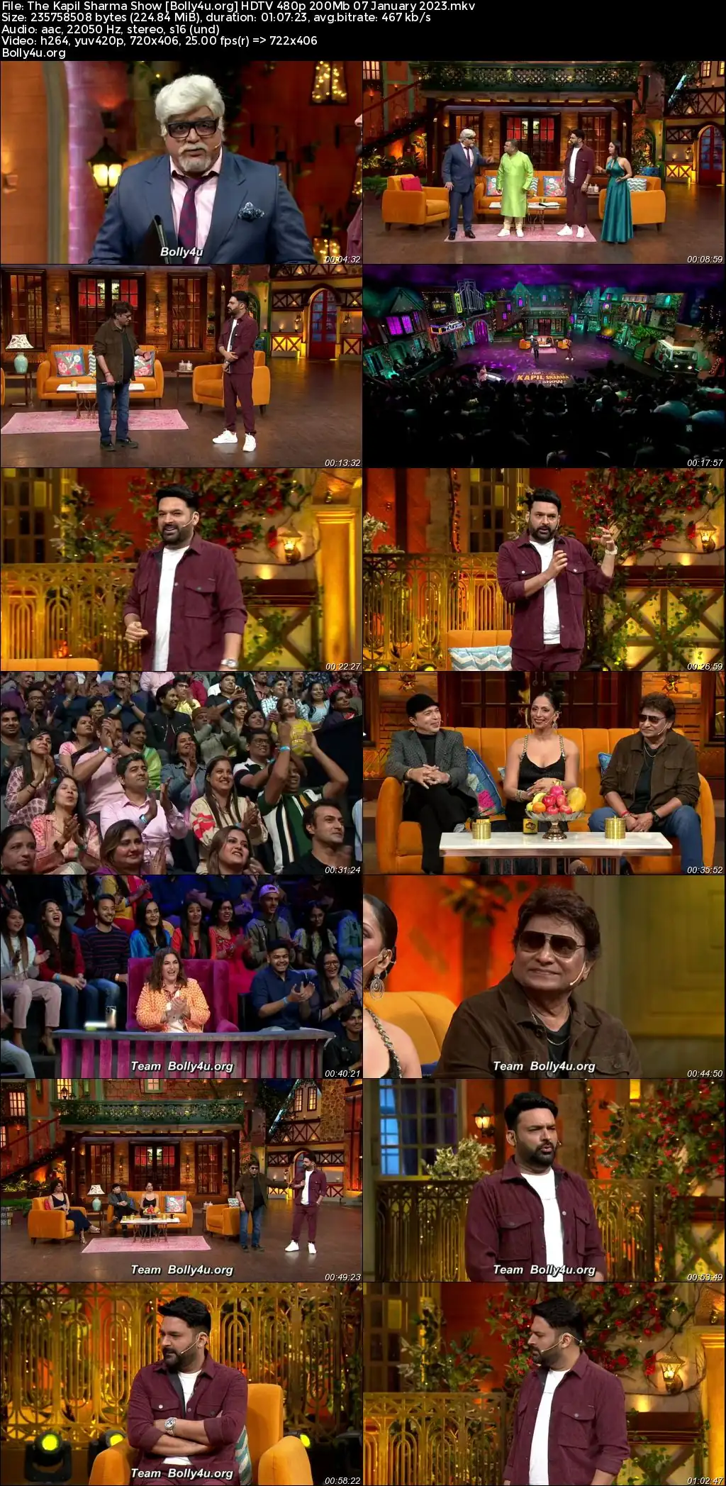 The Kapil Sharma Show HDTV 480p 200Mb 07 January 2023 Download