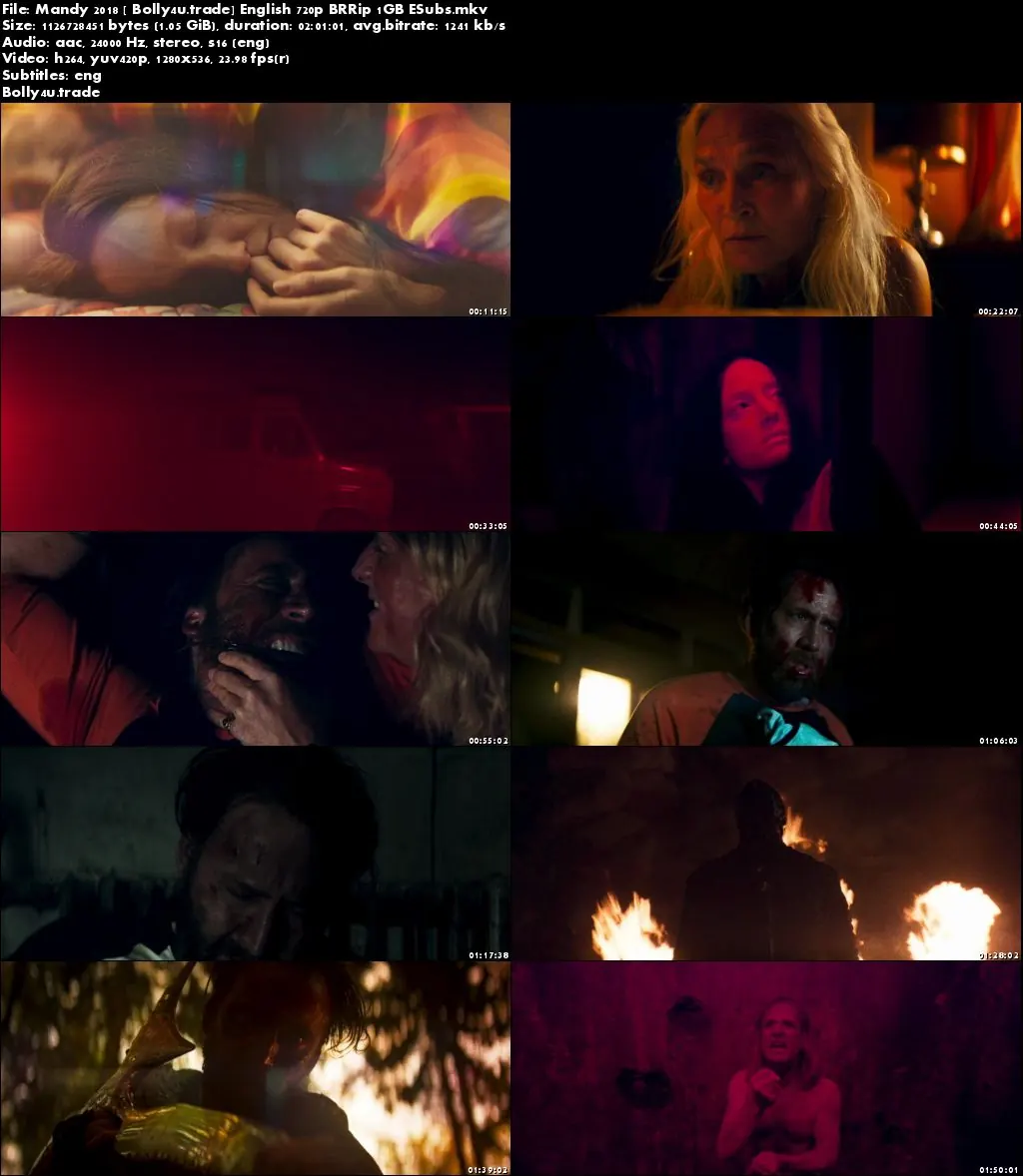 Mandy 2018 BRRip 350MB English 480p ESubs Download