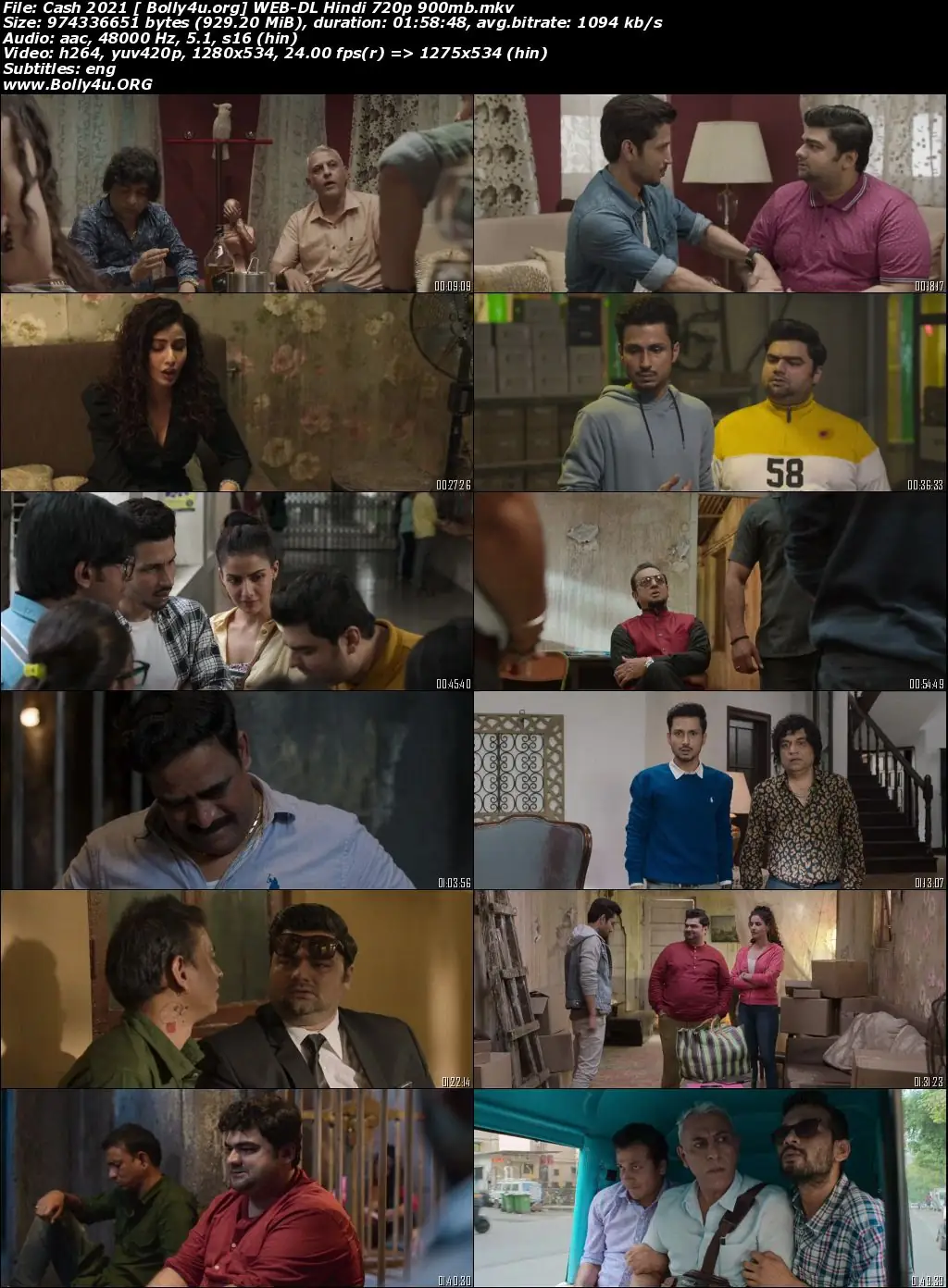 Cash 2021 WEB-DL 900MB Hindi Movie Download 720p