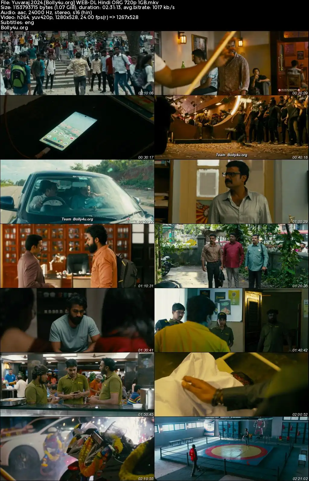 Yuvaraj 2024 WEB-DL Hindi Dubbed ORG Full Movie Download 1080p  720p  480p