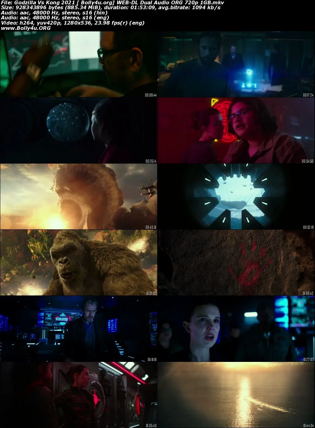 Godzilla Vs Kong 2021 WEB-DL 400MB Hindi Dual Audio ORG 480p Download