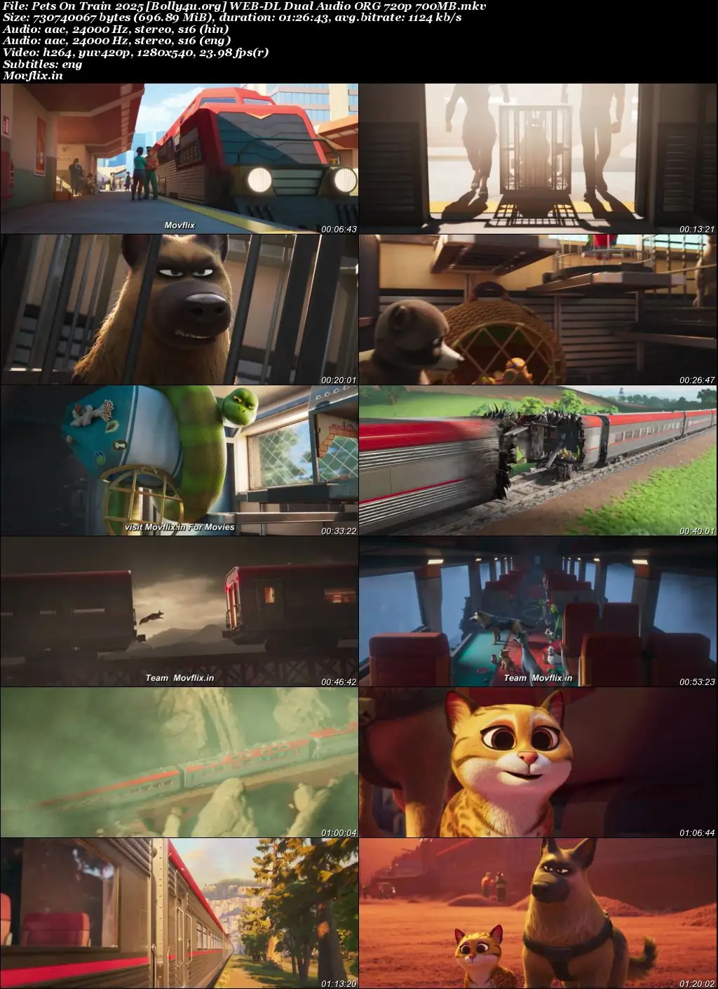 Pets On Train 2025 WEB-DL Hindi Dual Audio ORG Full Movie Download 1080p  720p  480p
