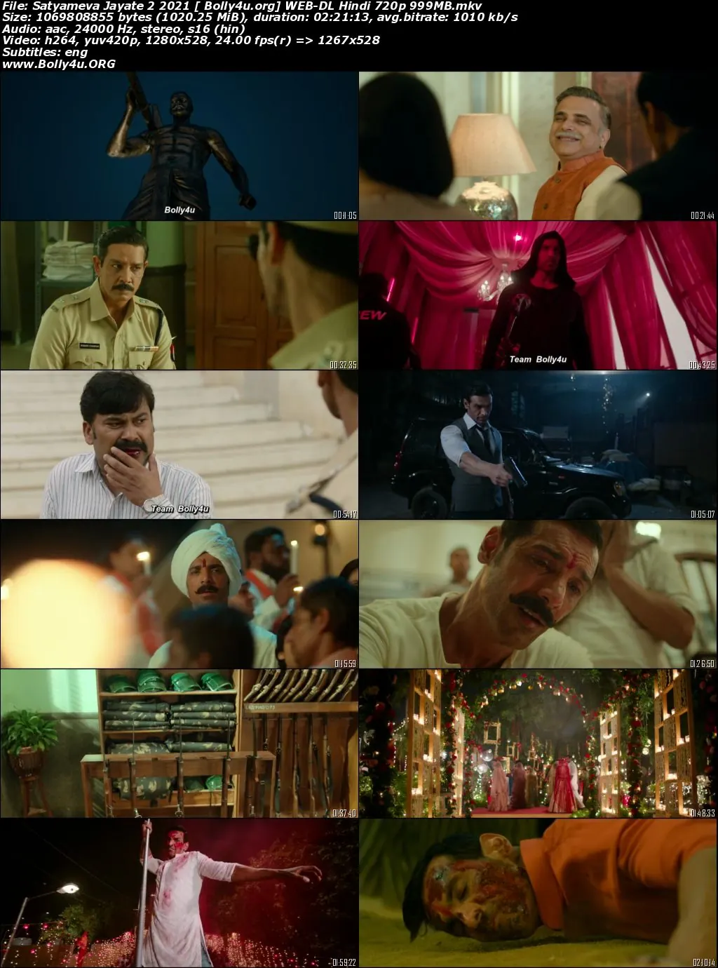 Satyameva Jayate 2 2021 WEB-DL 400MB Hindi Movie Download 480p