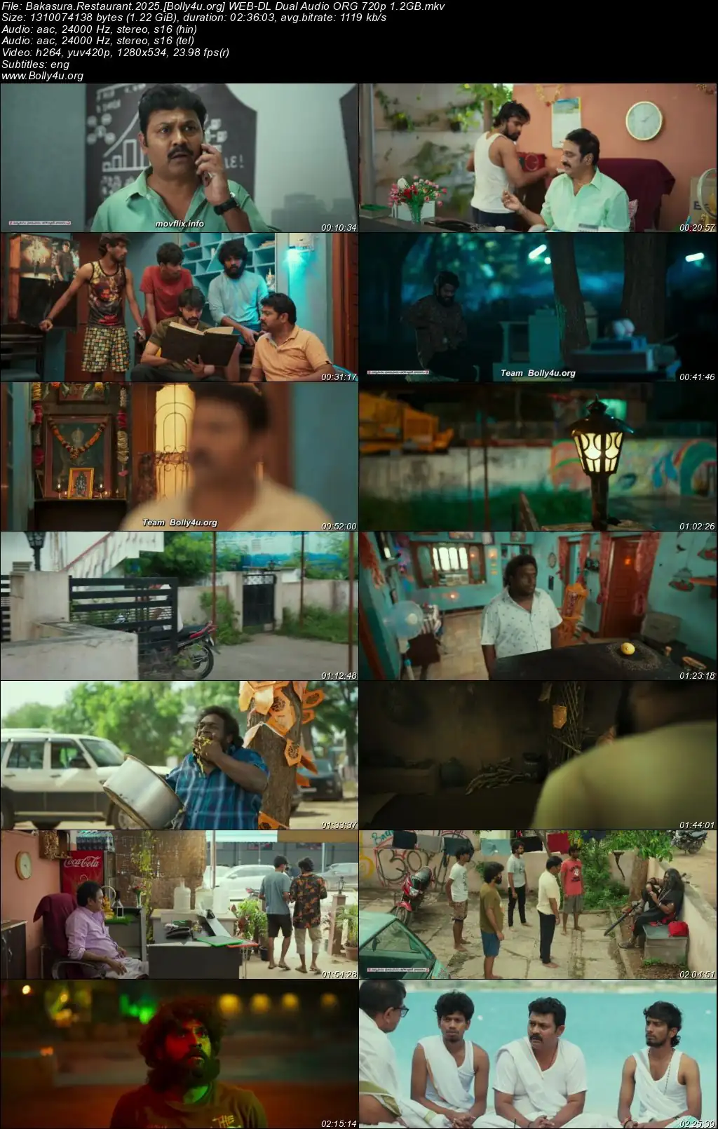 Bakasura Restaurant 2025 WEB-DL UNCUT Hindi Dual Audio ORG Full Movie Download 1080p  720p  480p